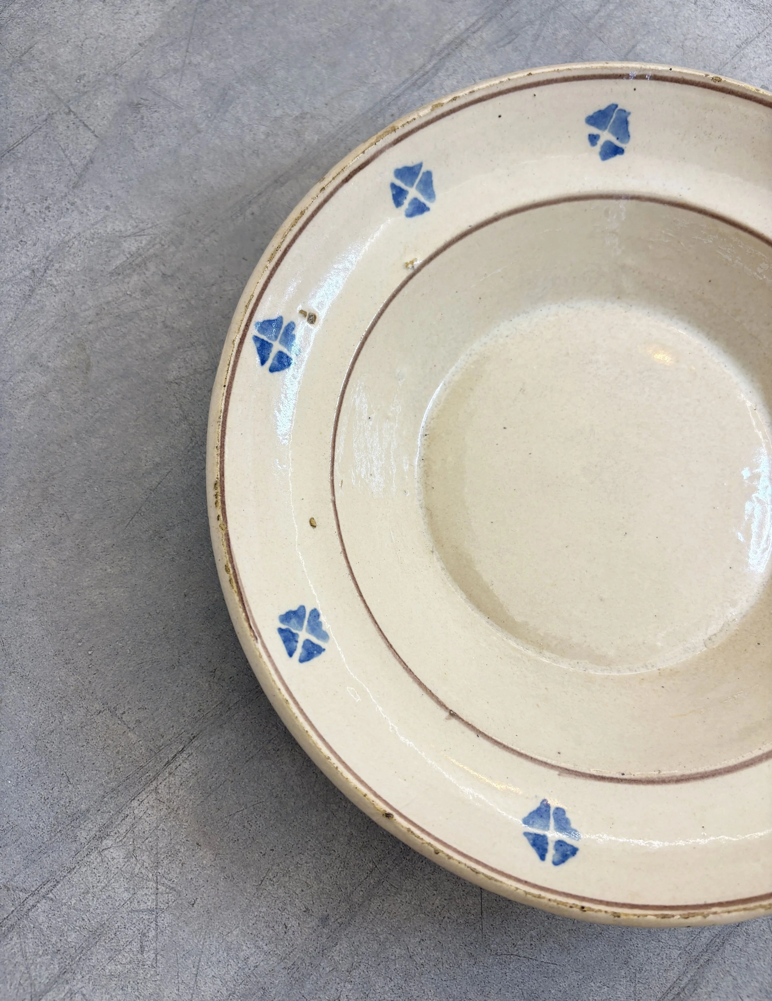 antique righe & stelle plate Puglia
