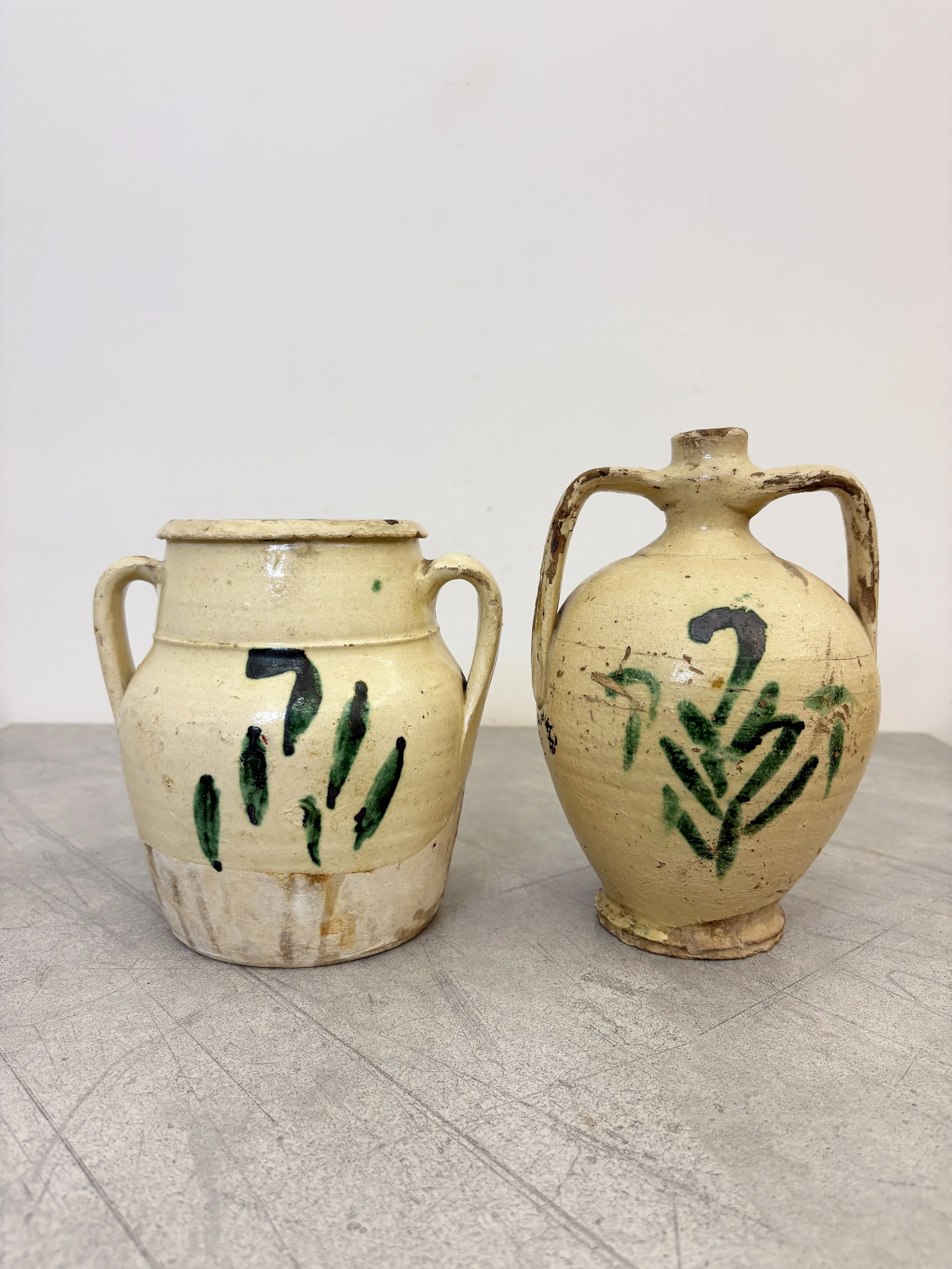 antique hand painted tree of life ceramics