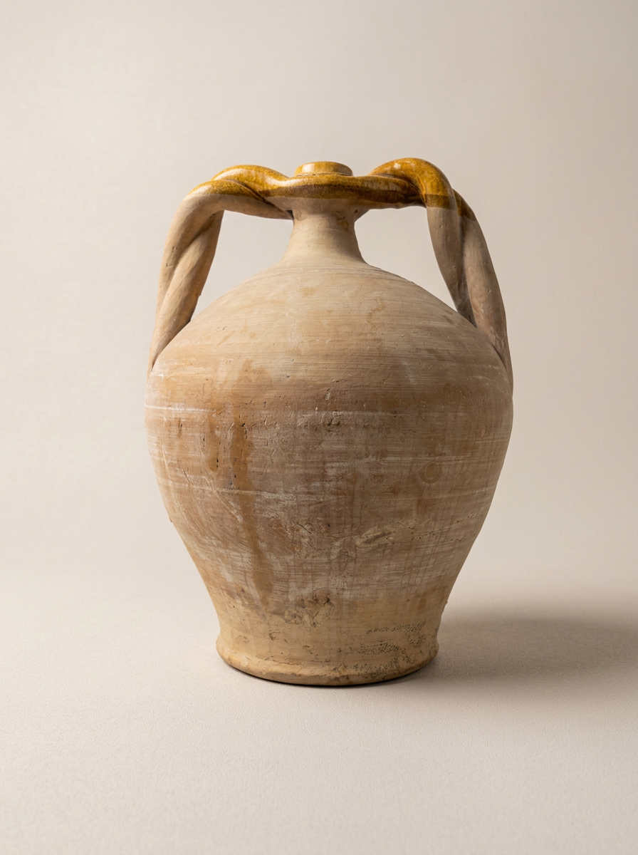 Vintage Twisted Handle Amphora 1