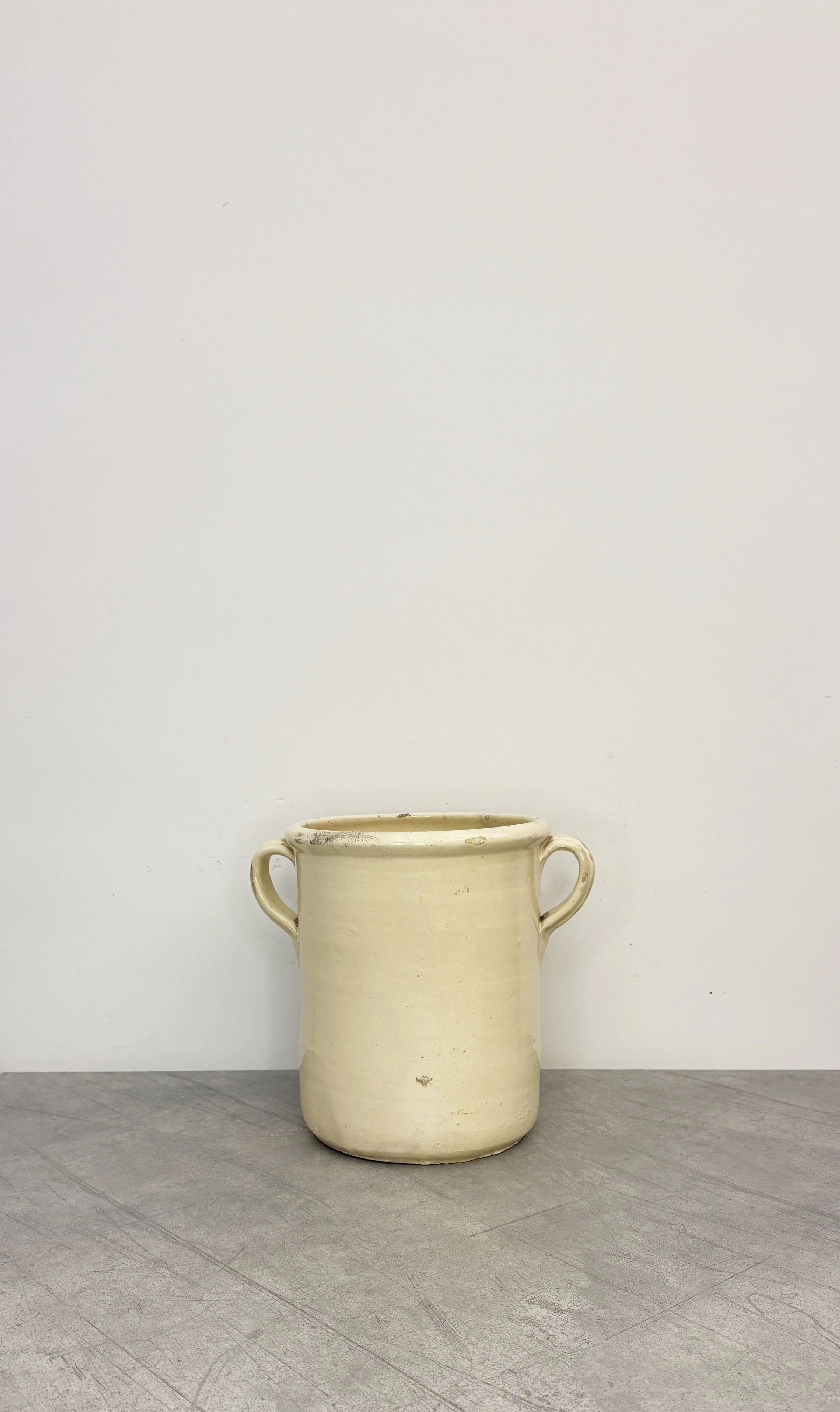 ANTIQUE WHITE CONFIT POT PUGLIA