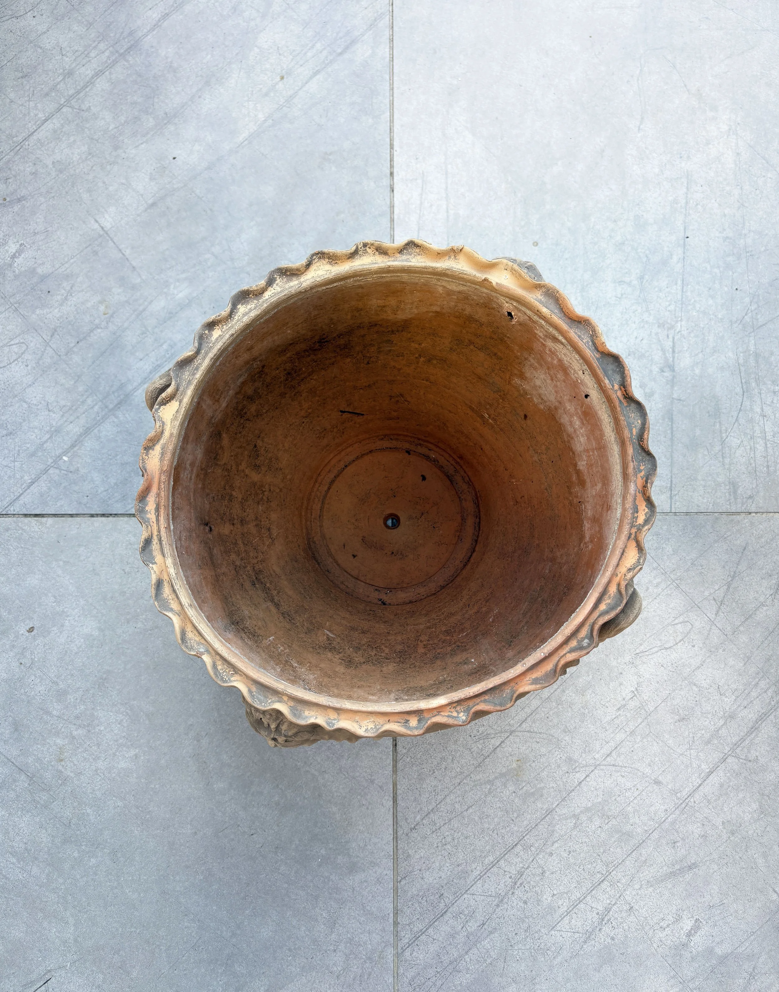 vintage handmade ceramic plant pot