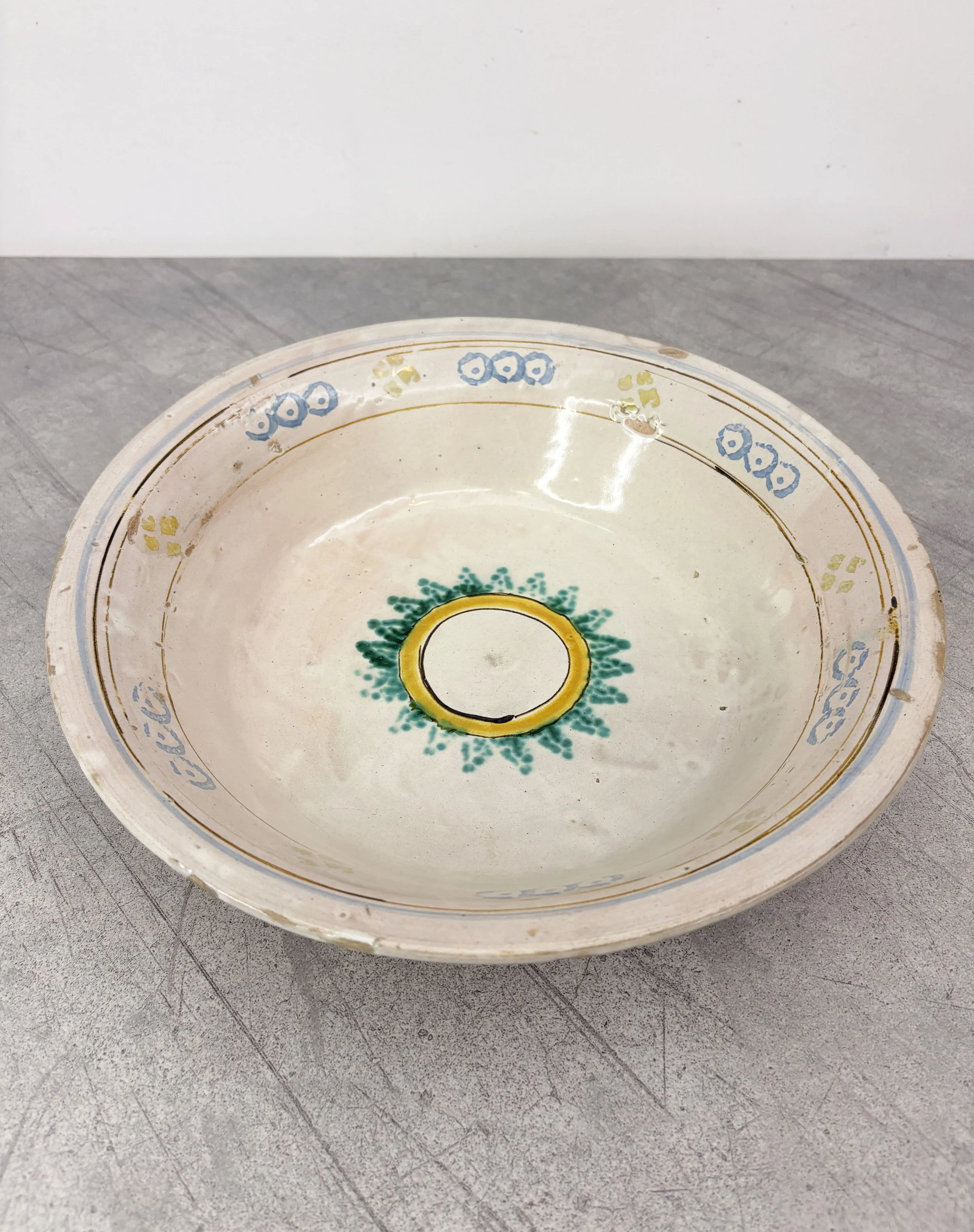 antique hand painted bowl southern Italy