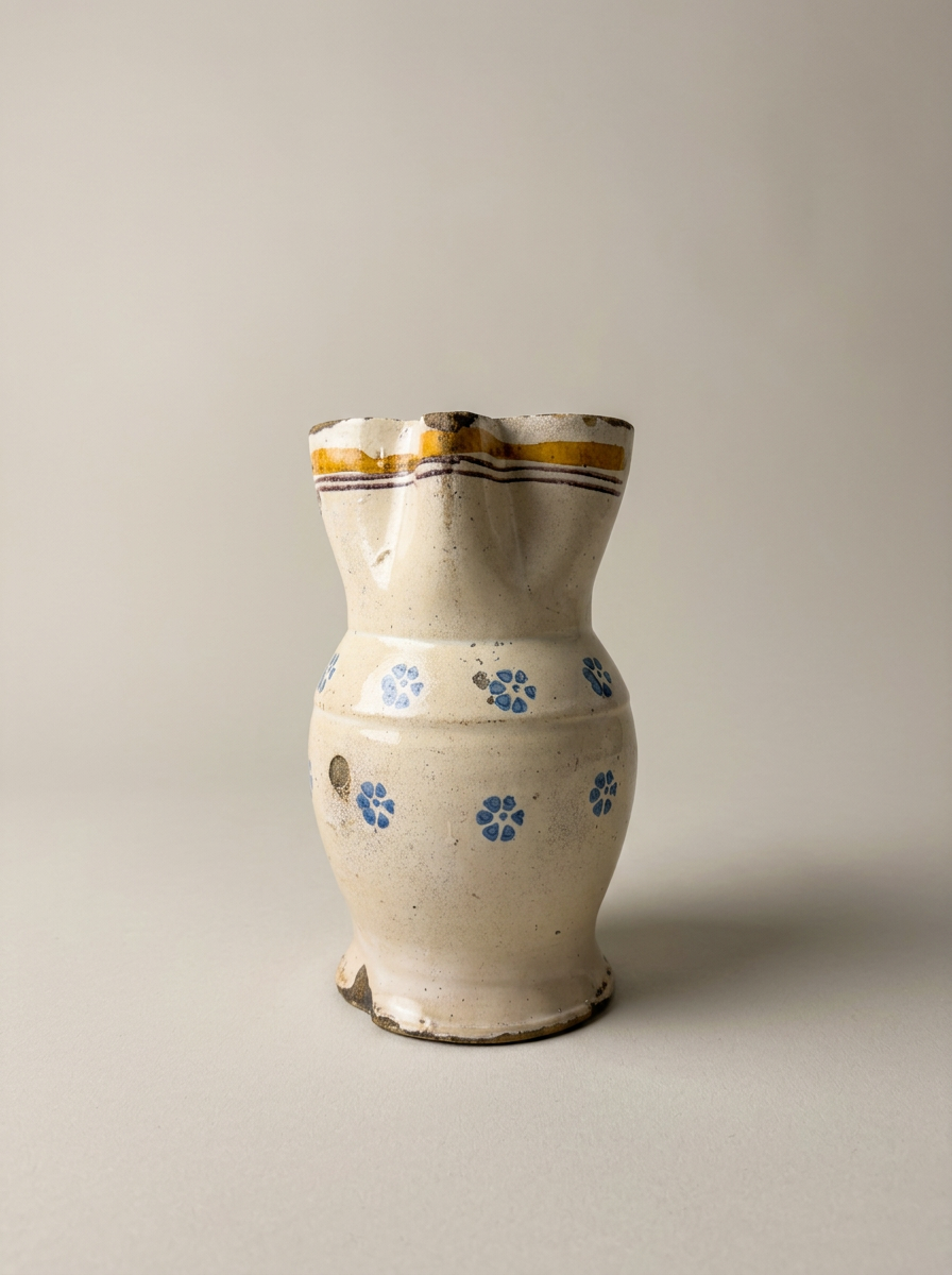 traditional Pugliese hand painted pitcher