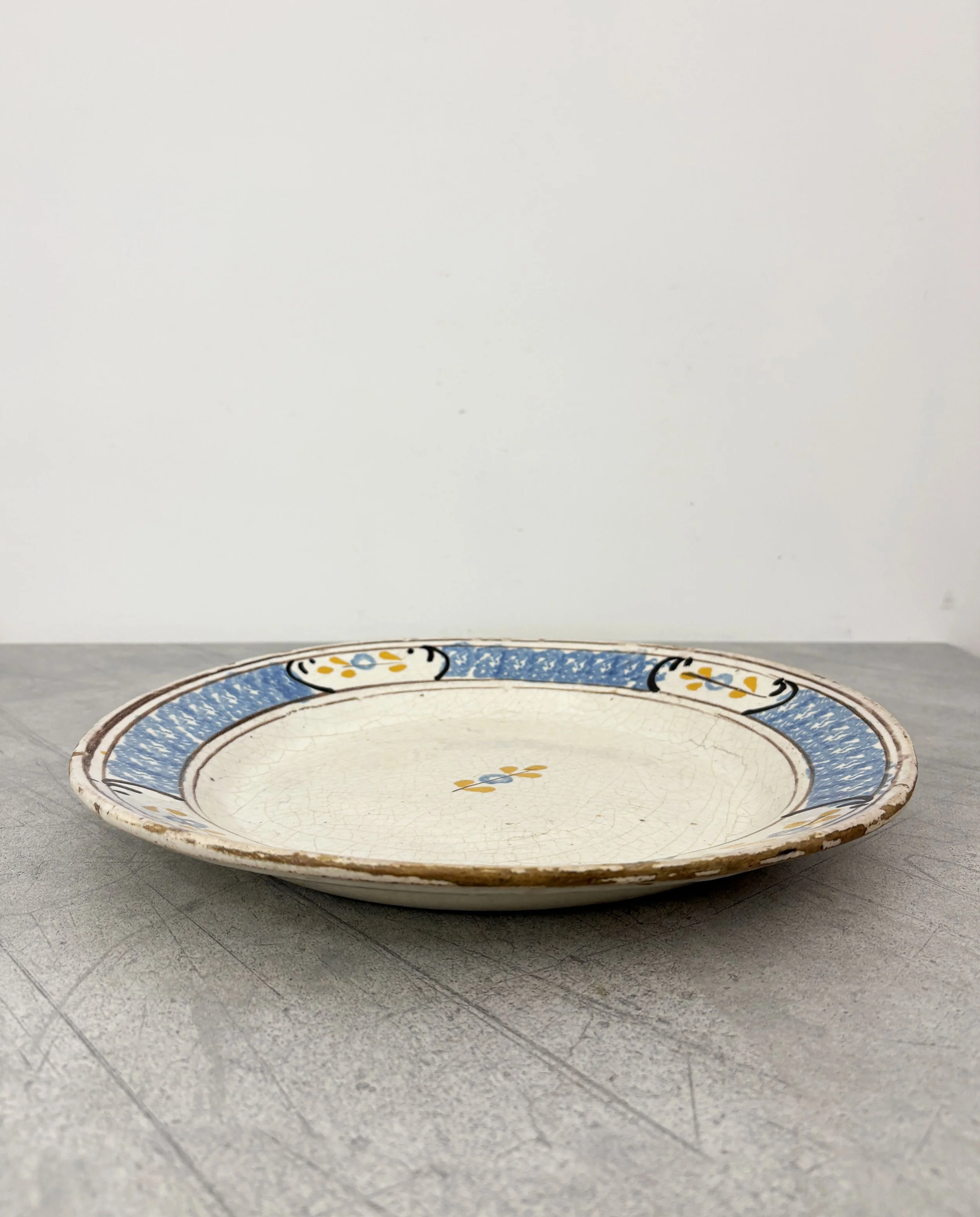 antique hand painted plate southern Italy