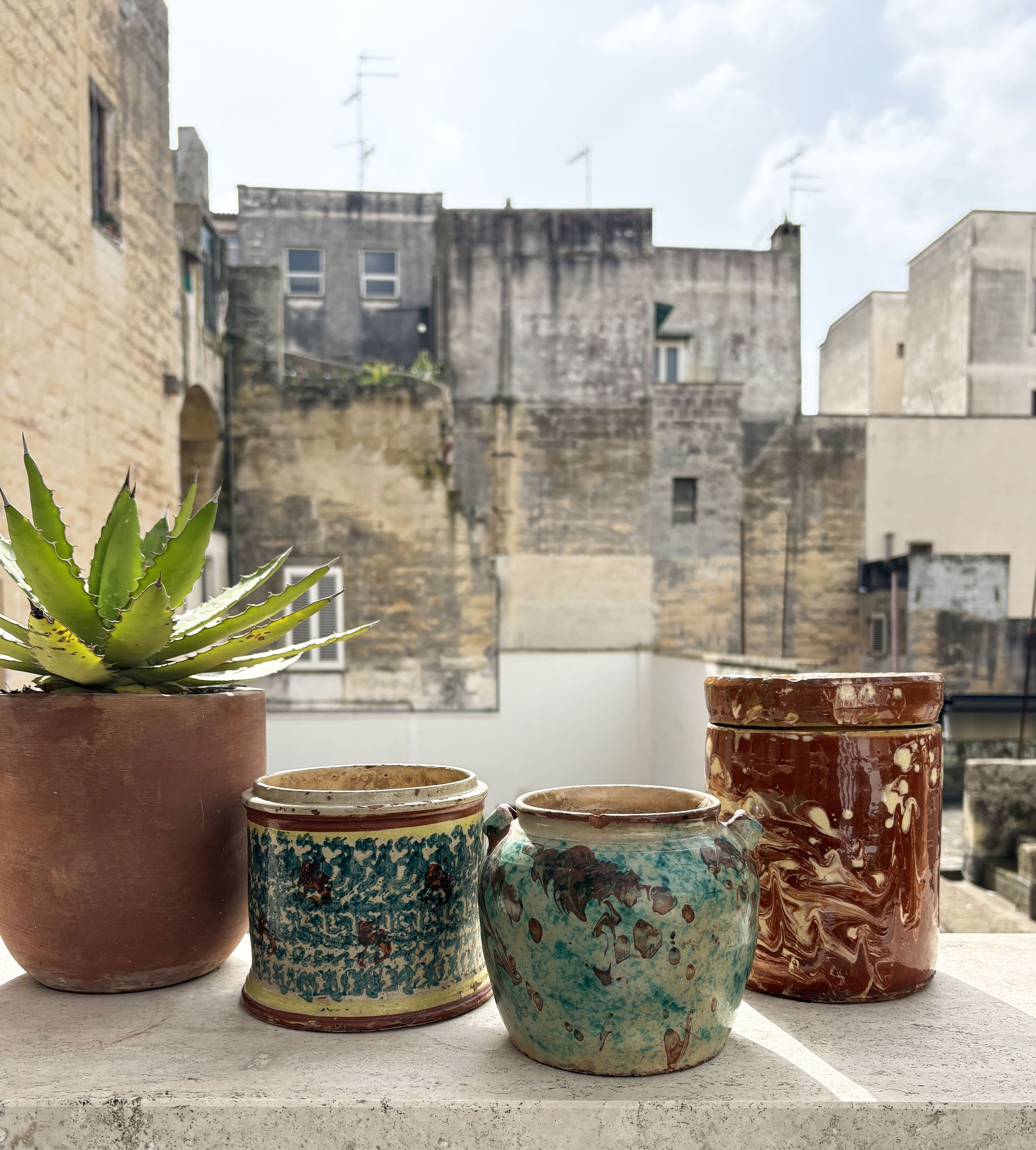 antique southern Italian farmhouse pottery