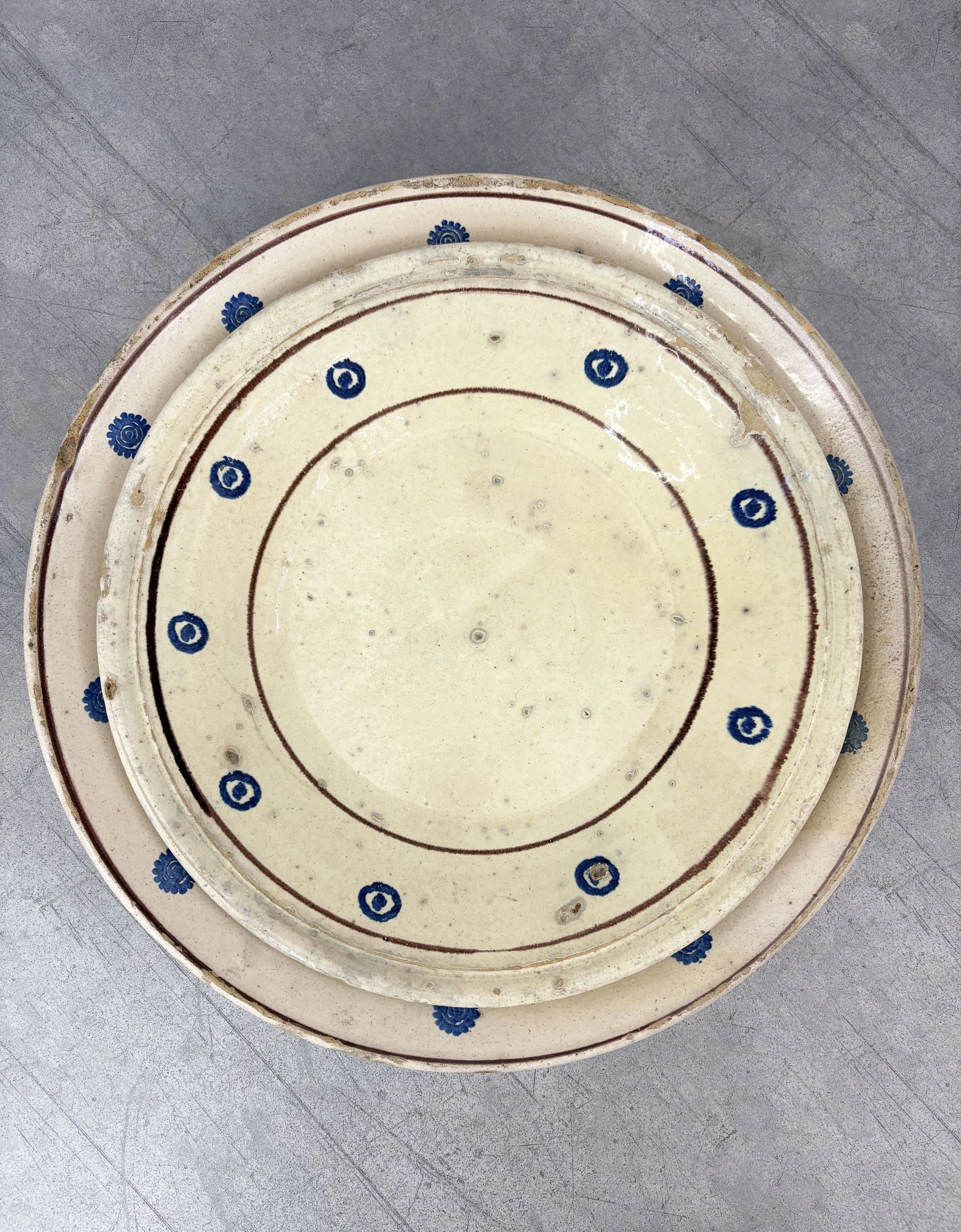 antique Italian farmhouse plates