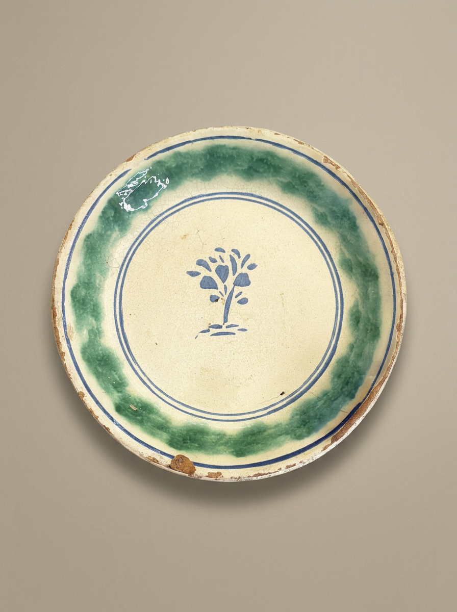 hand painted Sicilian Fangotto plate