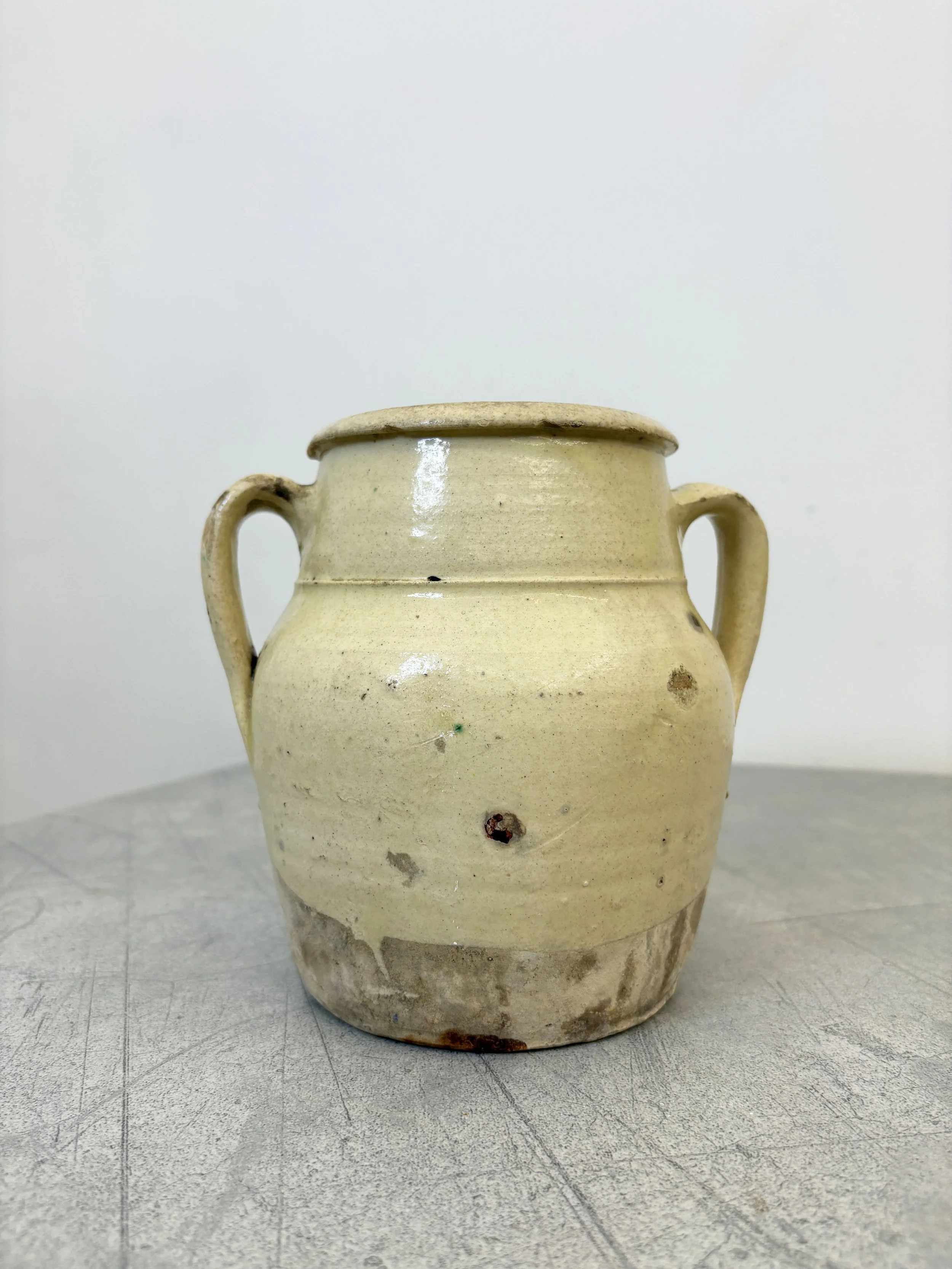 antique Italian farmhouse confit pot
