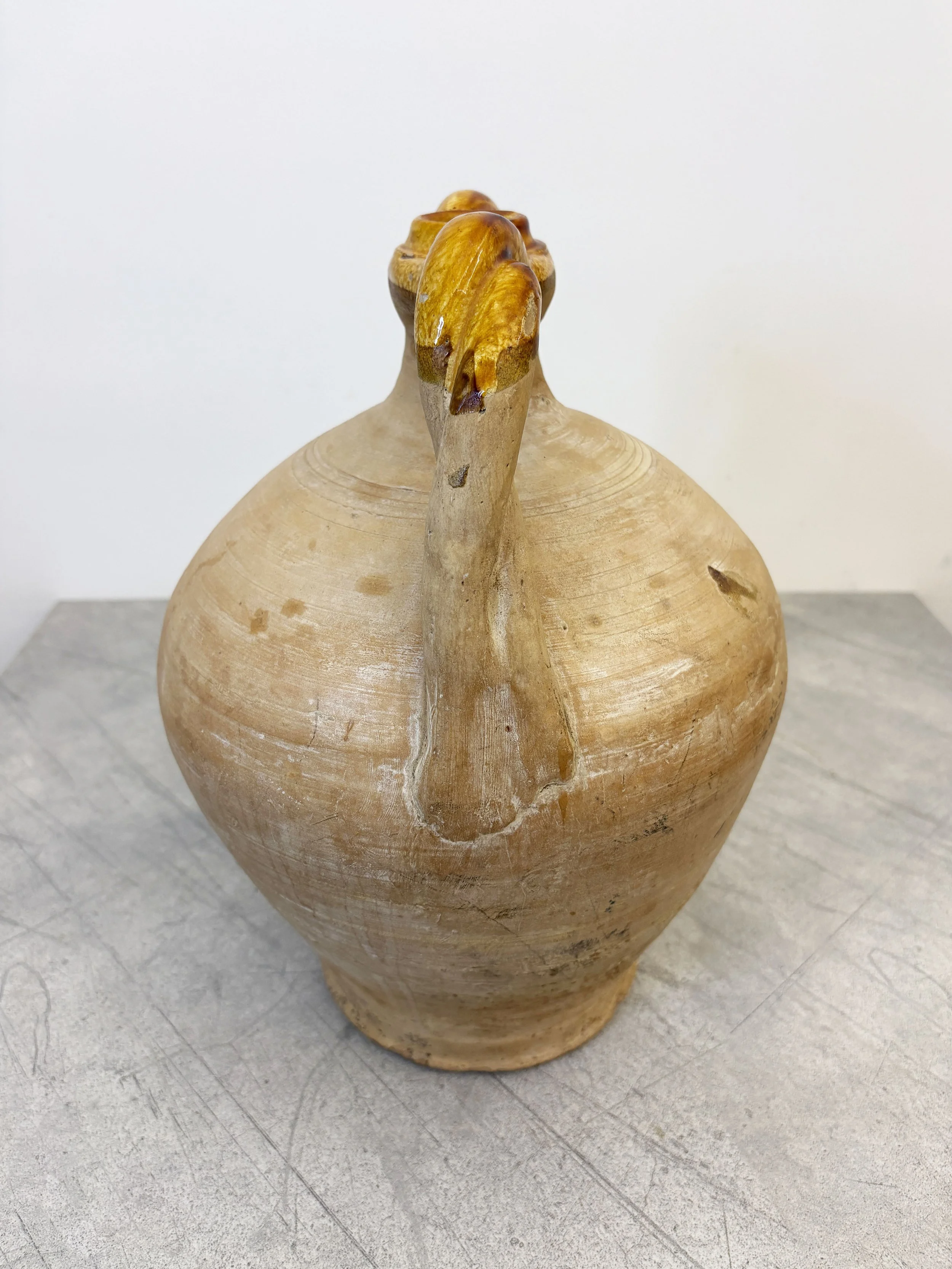 rustic ceramic wine vessel Puglia