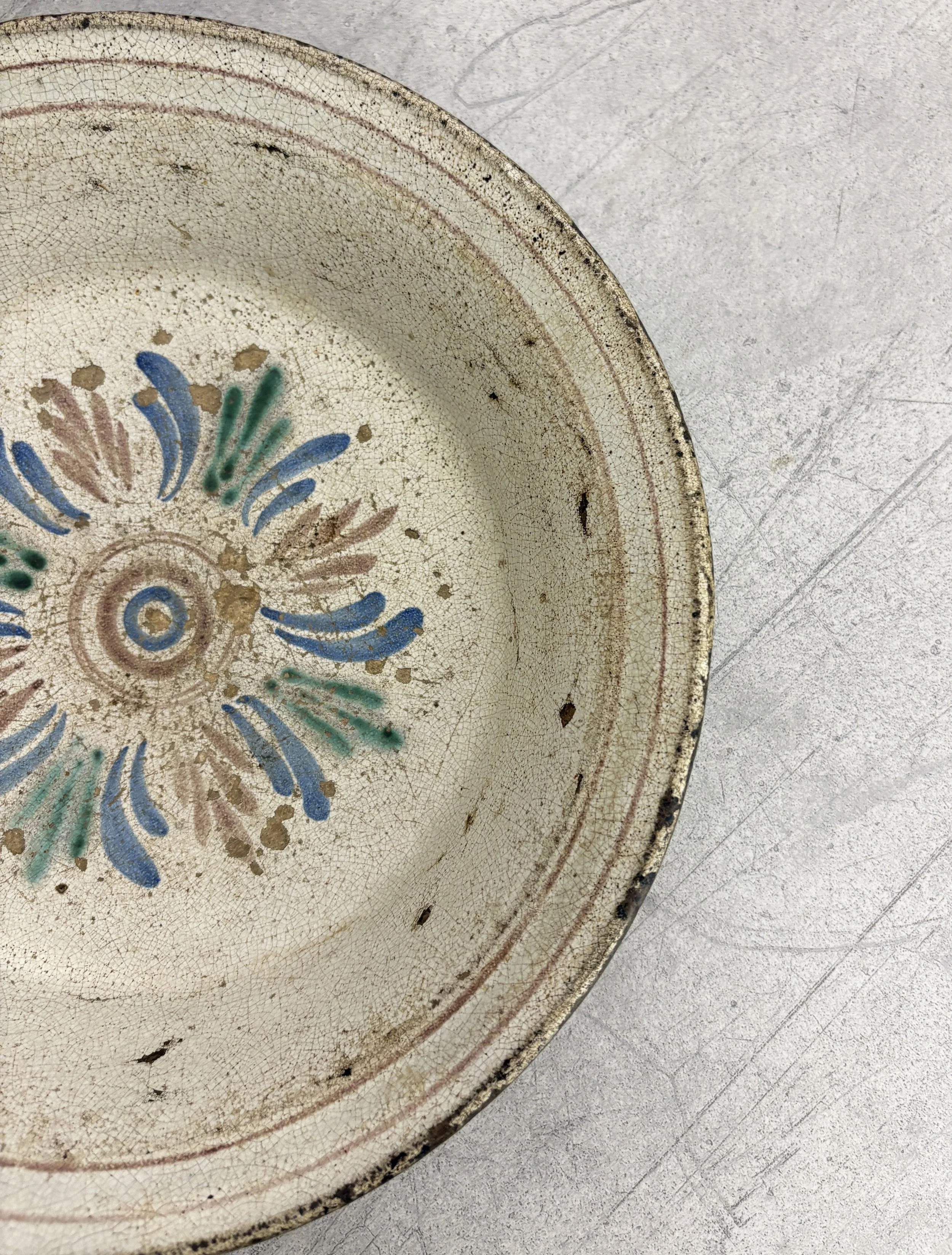 antique rustic Italian bowl