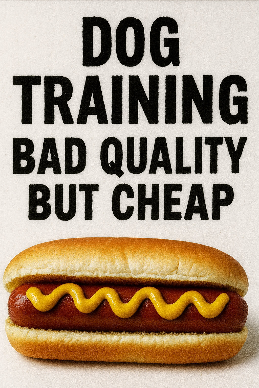 When does a hot dog wear a harness?