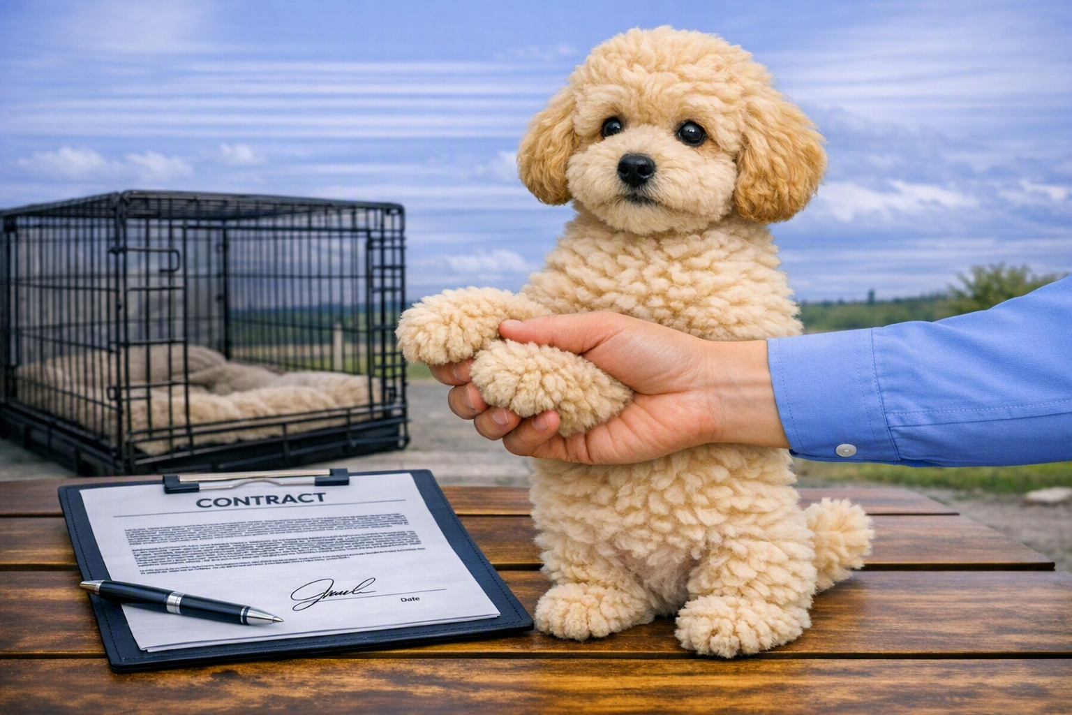Did your puppy sign the crate contract