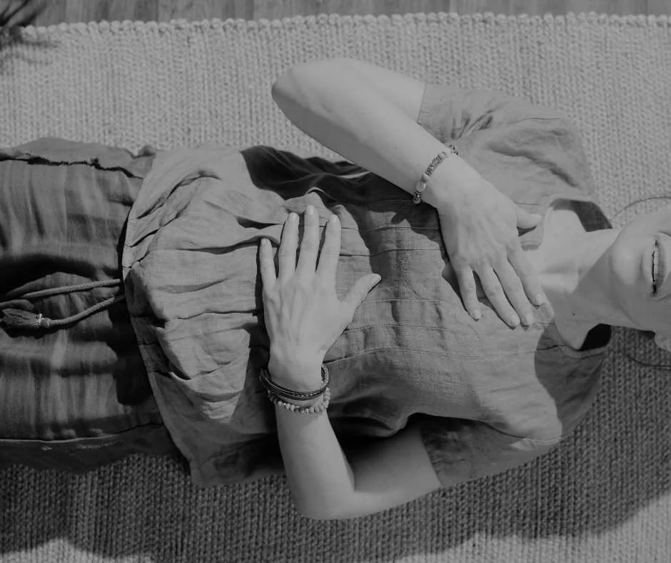 Felt Sense in Breathwork Black and White Image