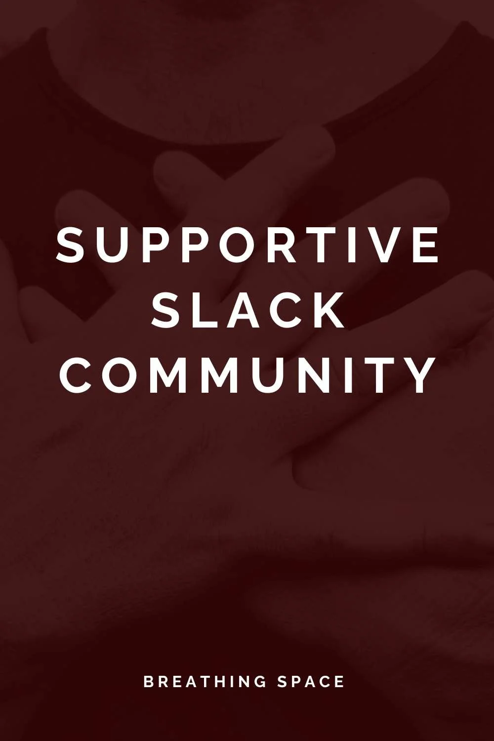 Supportive Slack Community in Dark Red