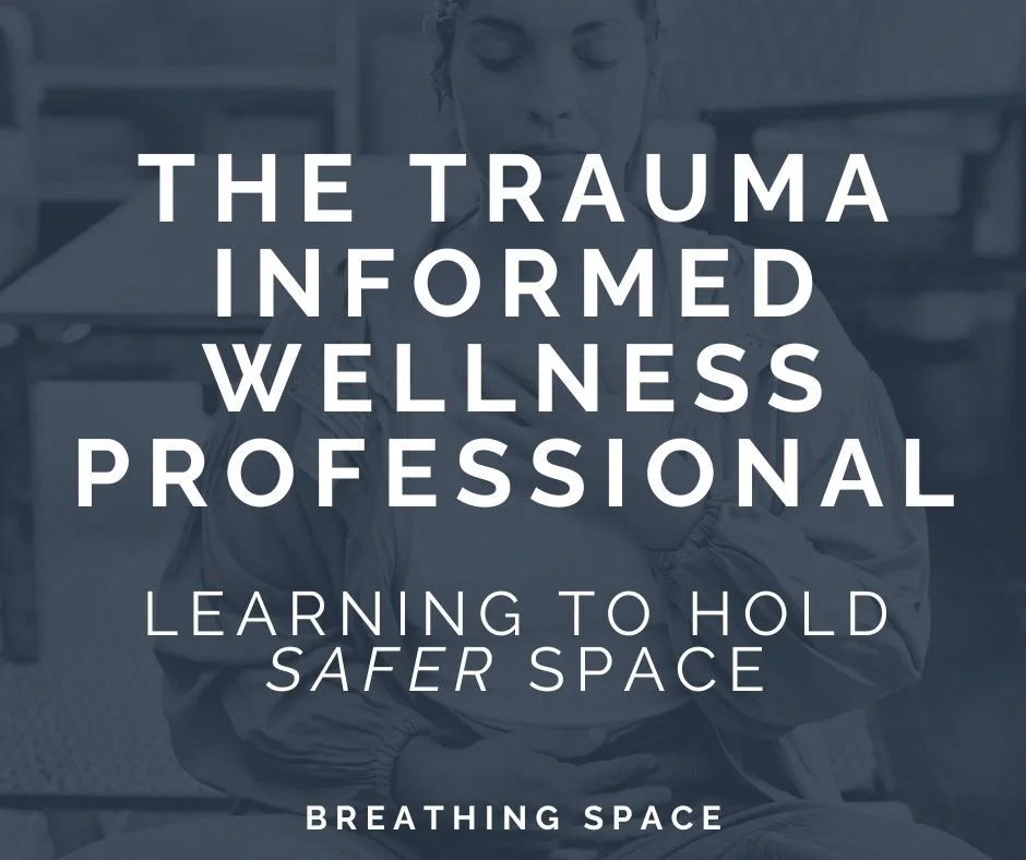 Trauma informed wellness professional learning to hold safer space