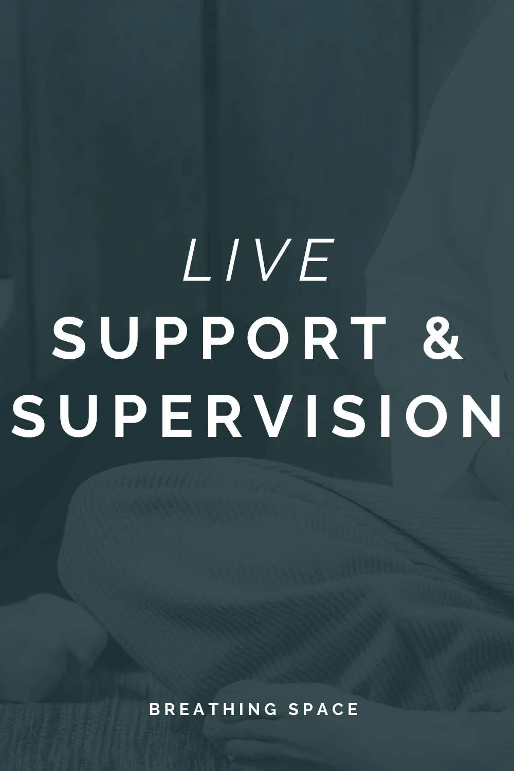 Live Support & Supervision on Dark Blue