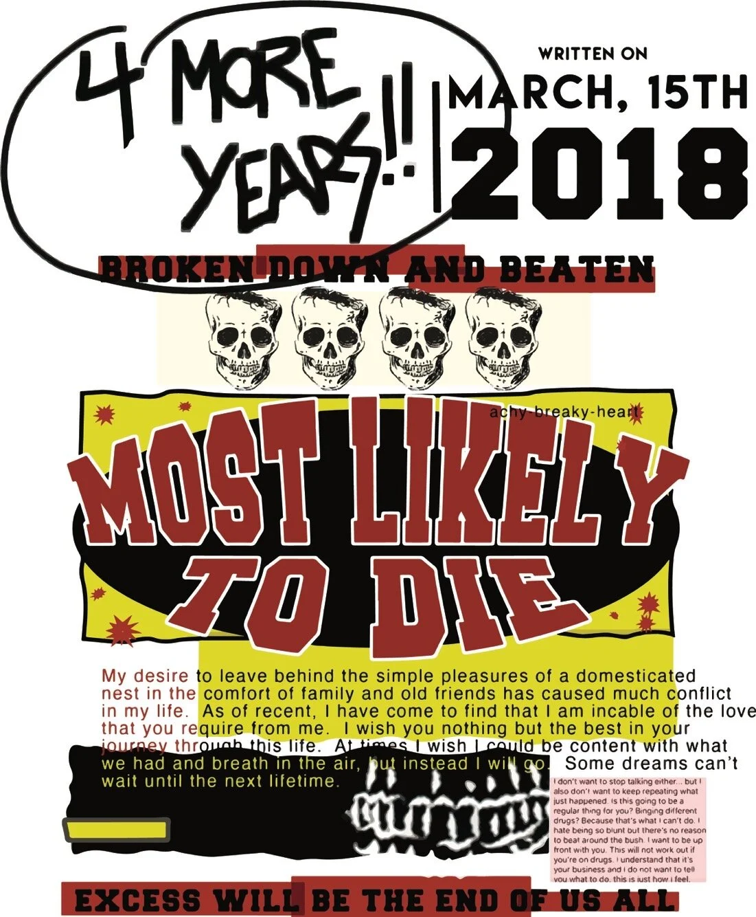 Broken down and beaten graphic