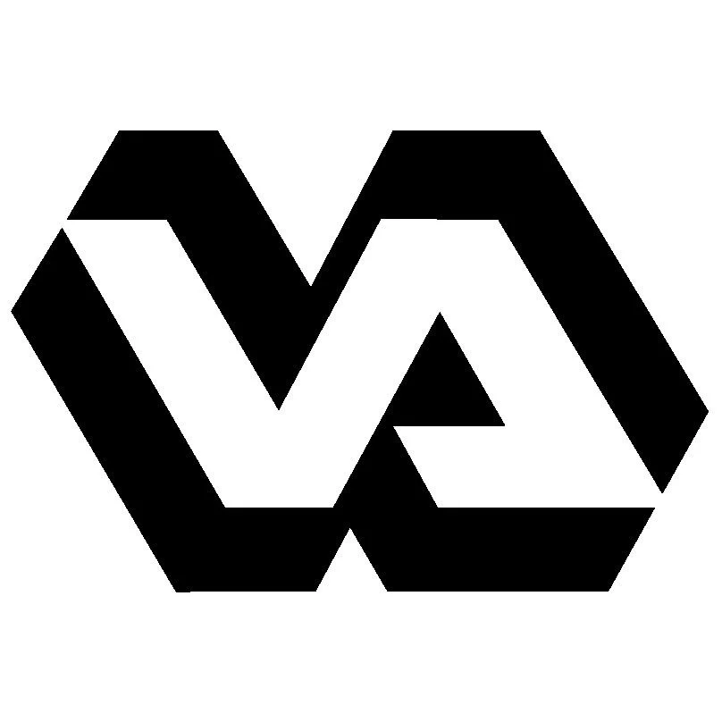 US Department of Veterans Affairs logo, black geometric VA design.