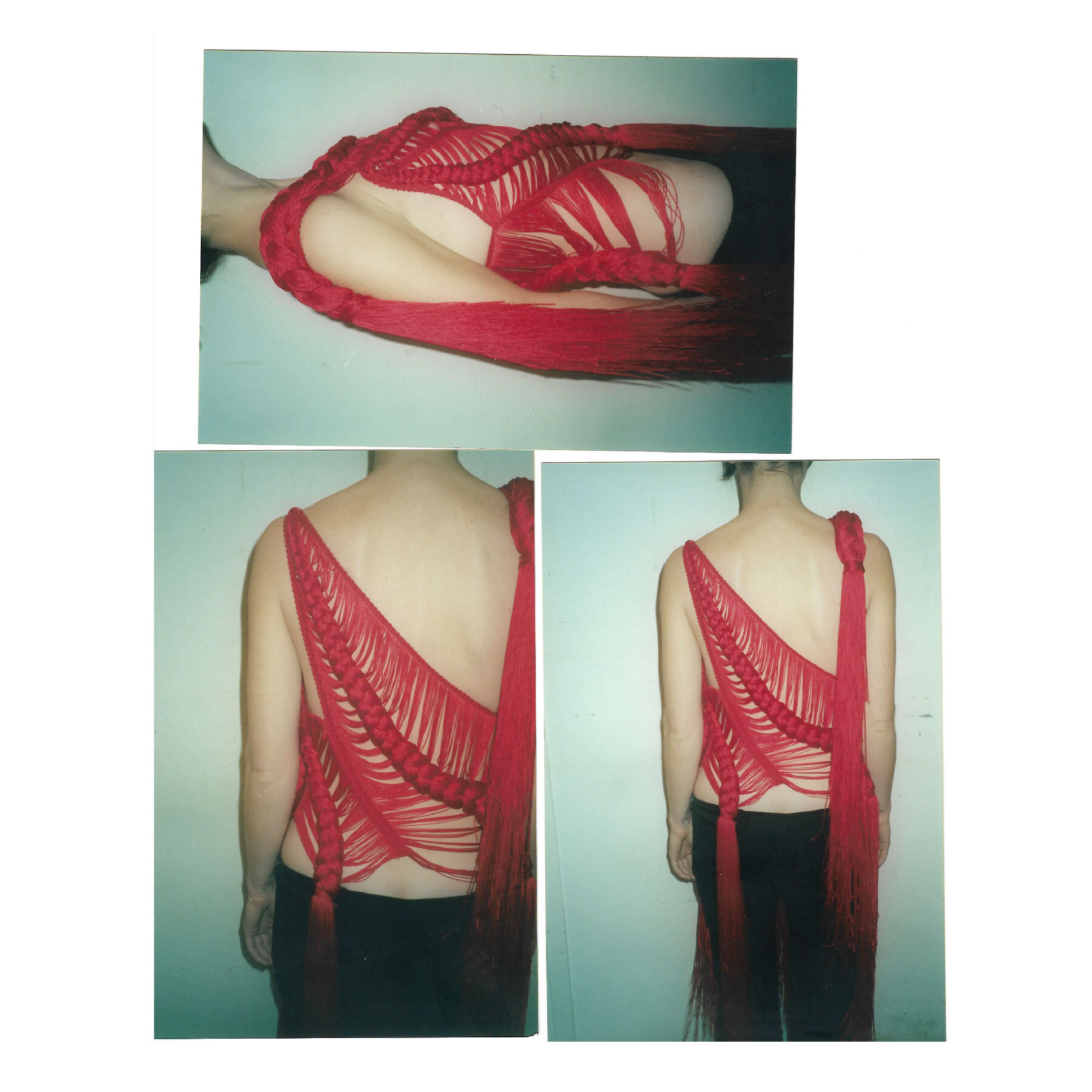  Details of the Benjamin Cho look from a fitting in September, 2000.  Images via Cathy Cho  
