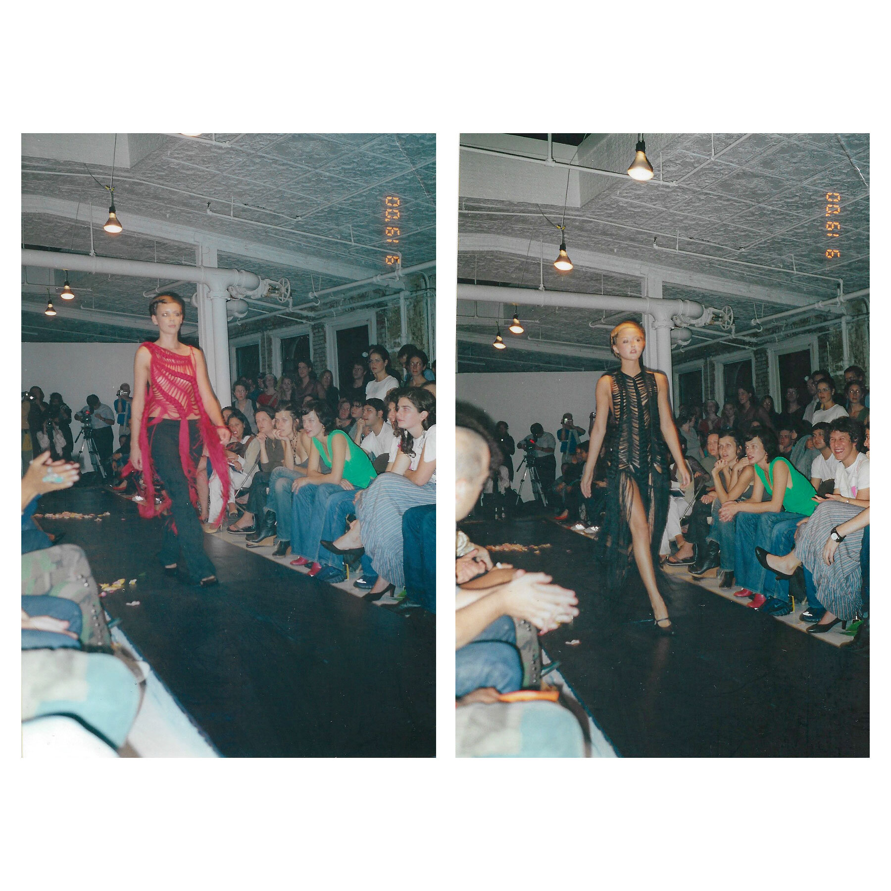  Models on the runway at Benjamin Cho Spring/Summer 2001.  Images via Cathy Cho and Vogue Runway c/o Givenchy.  