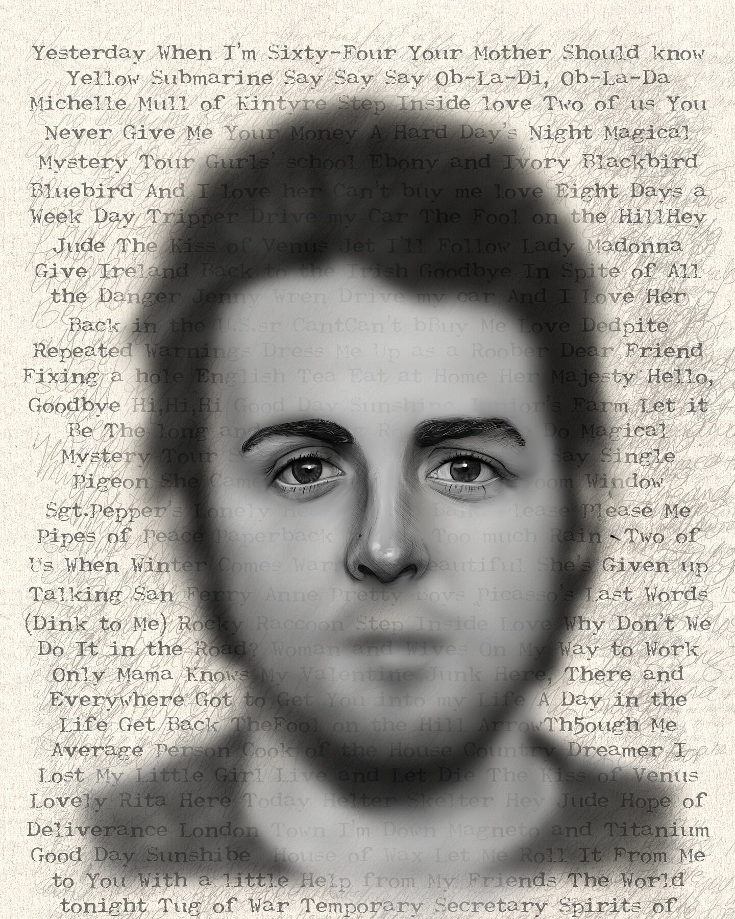 A wee play around with the McCartney image.. 

I love the fade and blur and then redraw of the eyes..