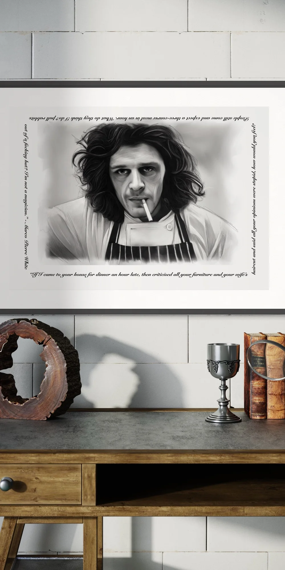 marco pierre white cigarette poster Marco Pierre white — Truffle pig art