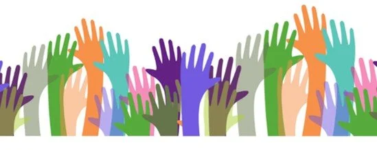 raised hands