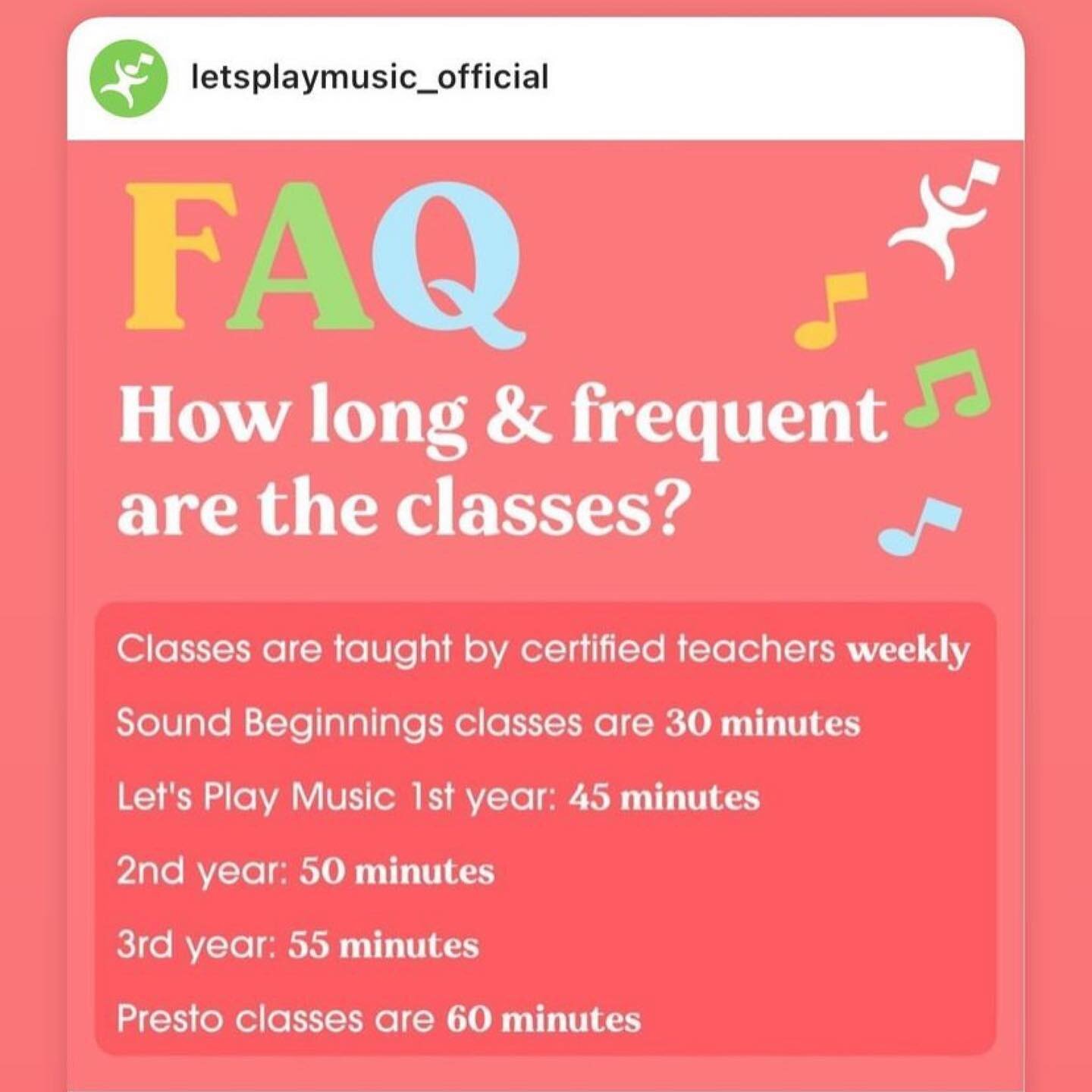 Enroll now! 
0-4 years =30 min/once a week  4-6 years =45 min/once a week 
5-7 years =50-55 min/once a week  7-12 years =60 minutes/once a week 
Music and piano classes that support the development of the corpus callosum (brain development/age approp