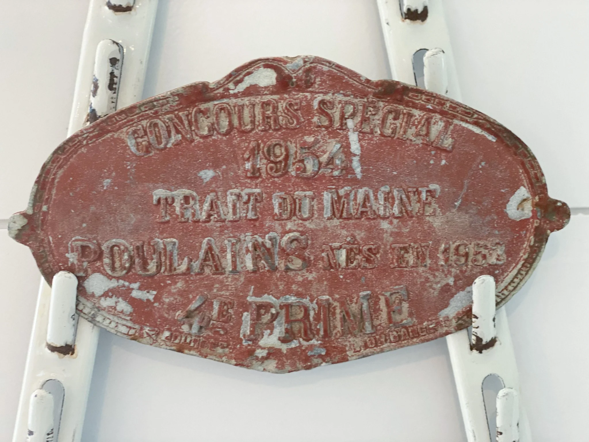 Vintage French Agricultural Plaque — TheBrocanteBeachHouse