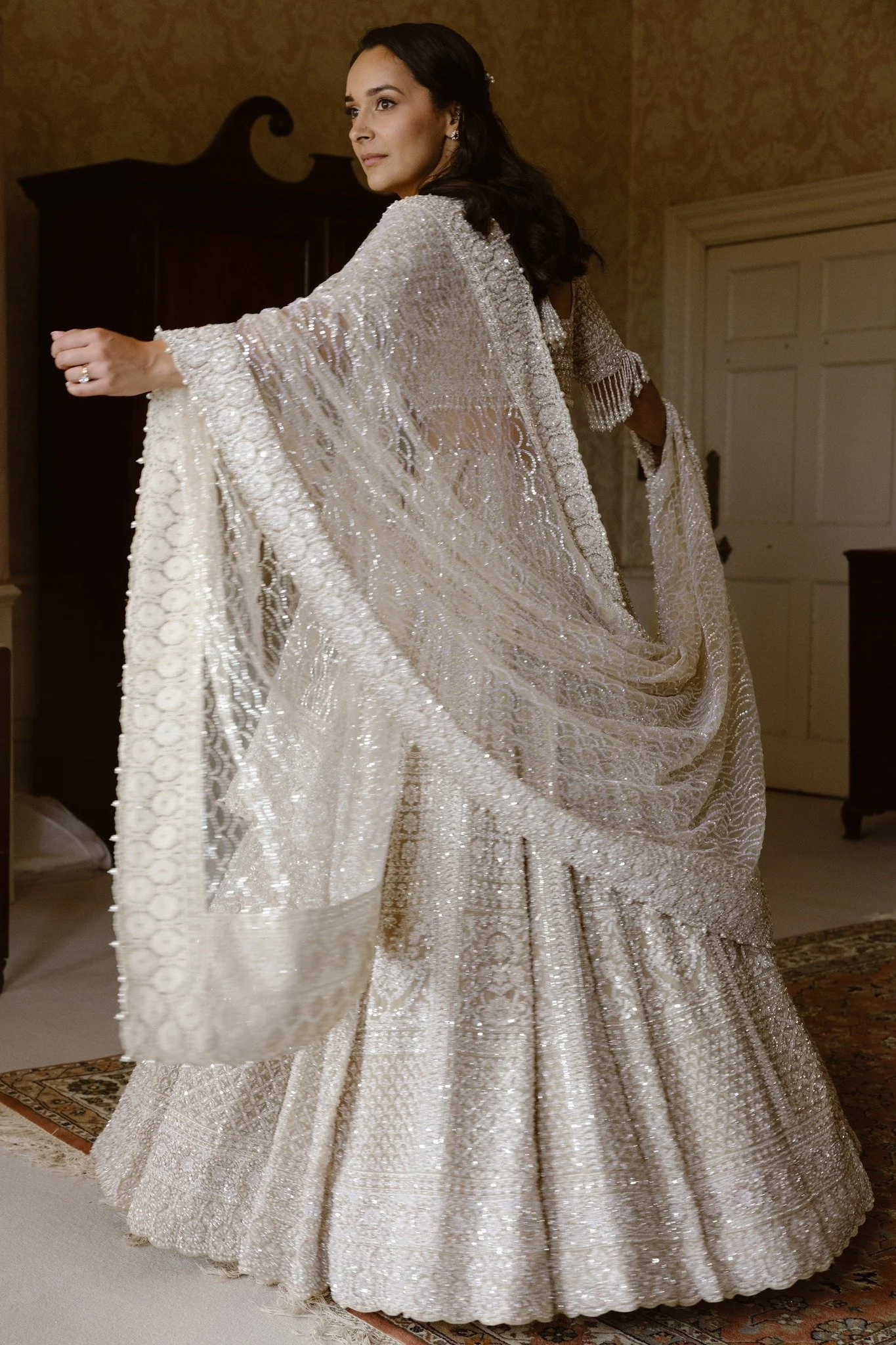 Absolutely in love with Lily's lehenga @seemagujraldesign @estiecouture