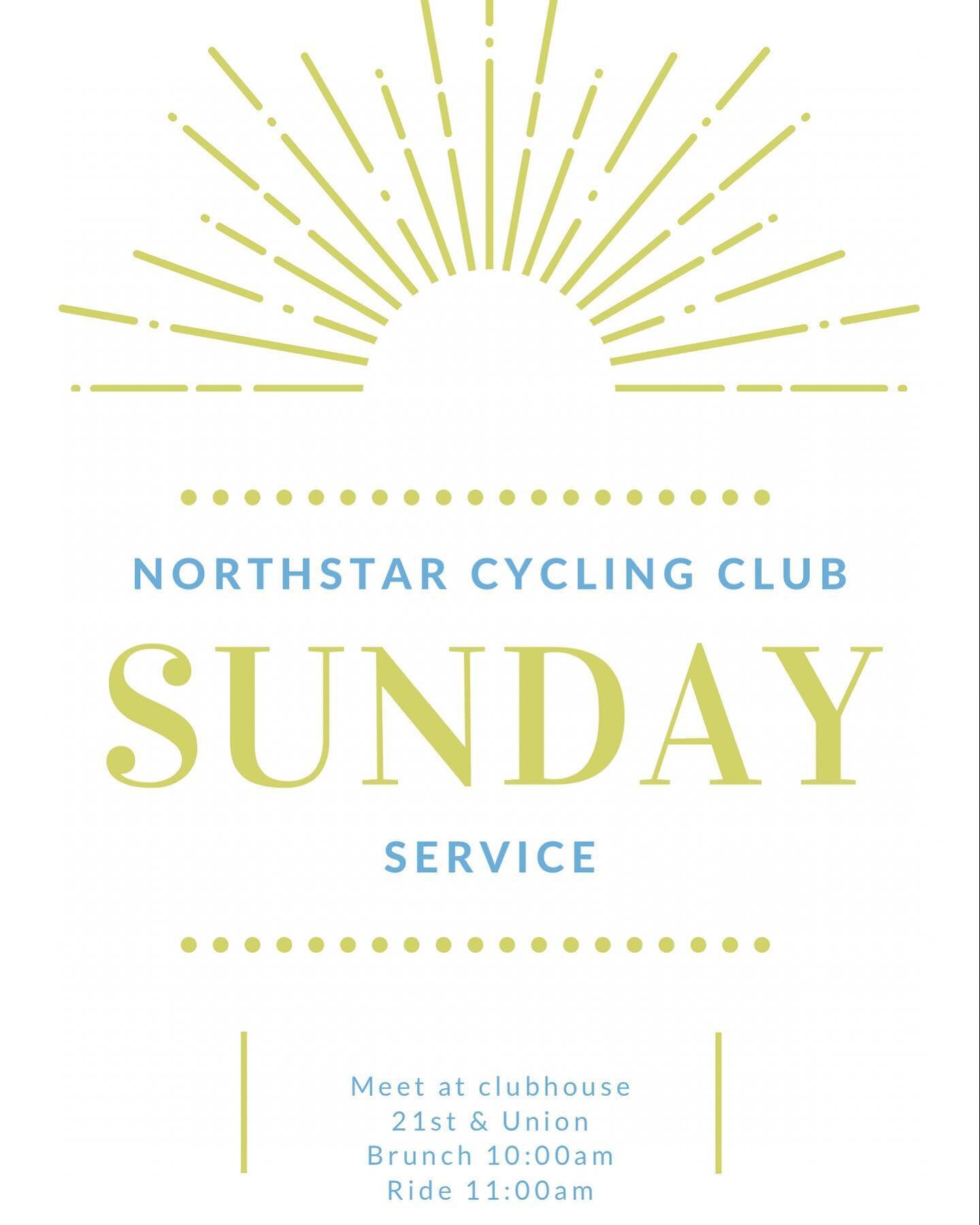 Sunday fun day! Come ride with us tomorrow!! #sundayservice #northstarcycling