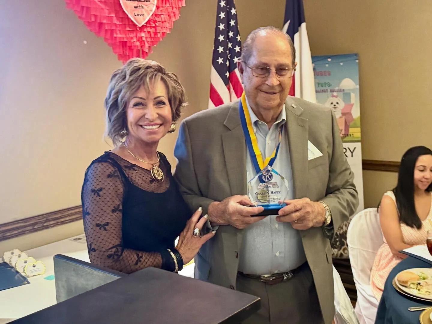 Several members were recognized and honored at our recent Awards Night Banquet.  Charlie Hafer received the Lee Elder Award, Roland Howard, Charlie Hafer, Ruth Wilde and Janette Sloper received Legion of Honor Awards and Ruth Wilde was recognized as 