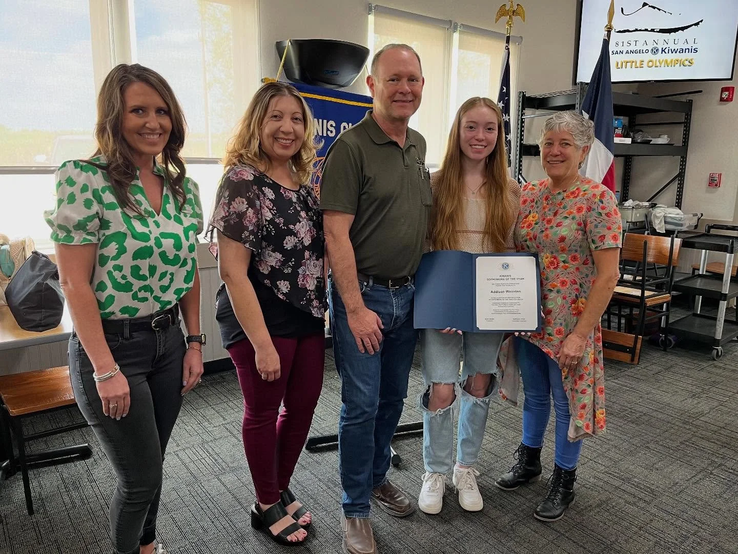 Congratulations to Addison Wearden for being chosen as our Sophomore of the Year scholarship winner  This scholarship is awarded with more emphasis on leadership than academics&hellip;.however Addison excels in academics as well. Also pictured are Ad