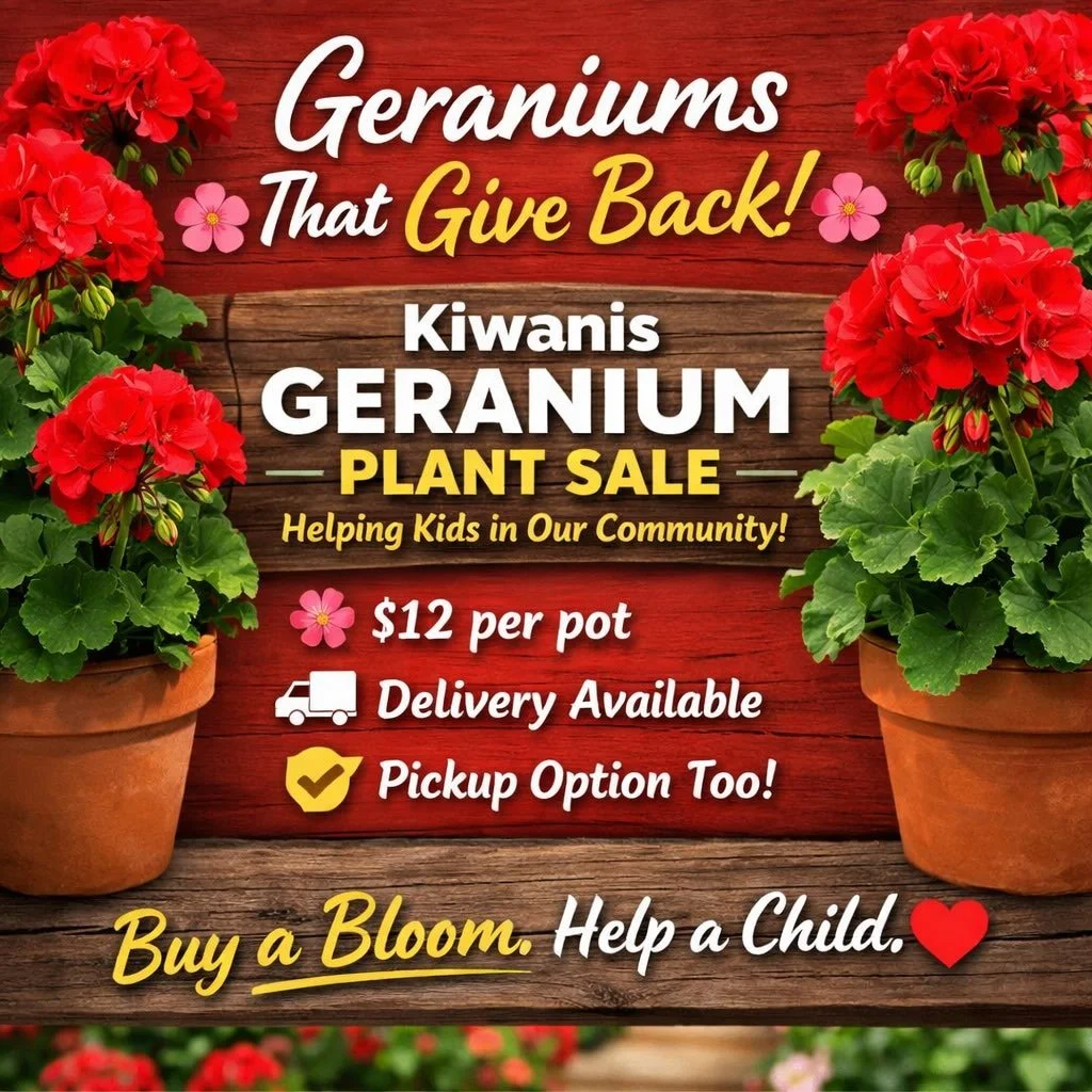 Plant with a purpose.  https://www.sanangelokiwanis.com/flower-sale