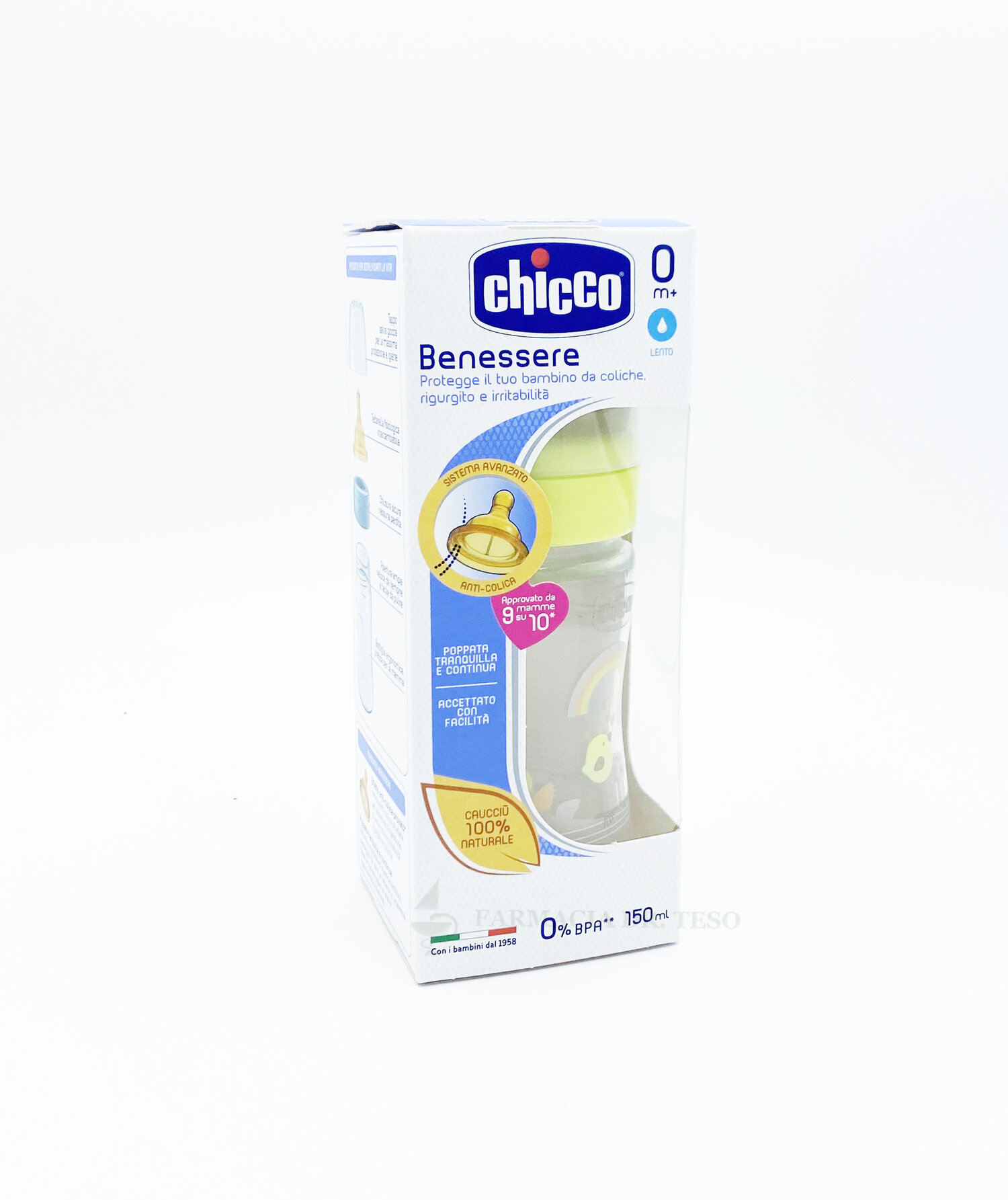 Biberon Chicco 0m+, 150ml — Farmacia dott. Teso