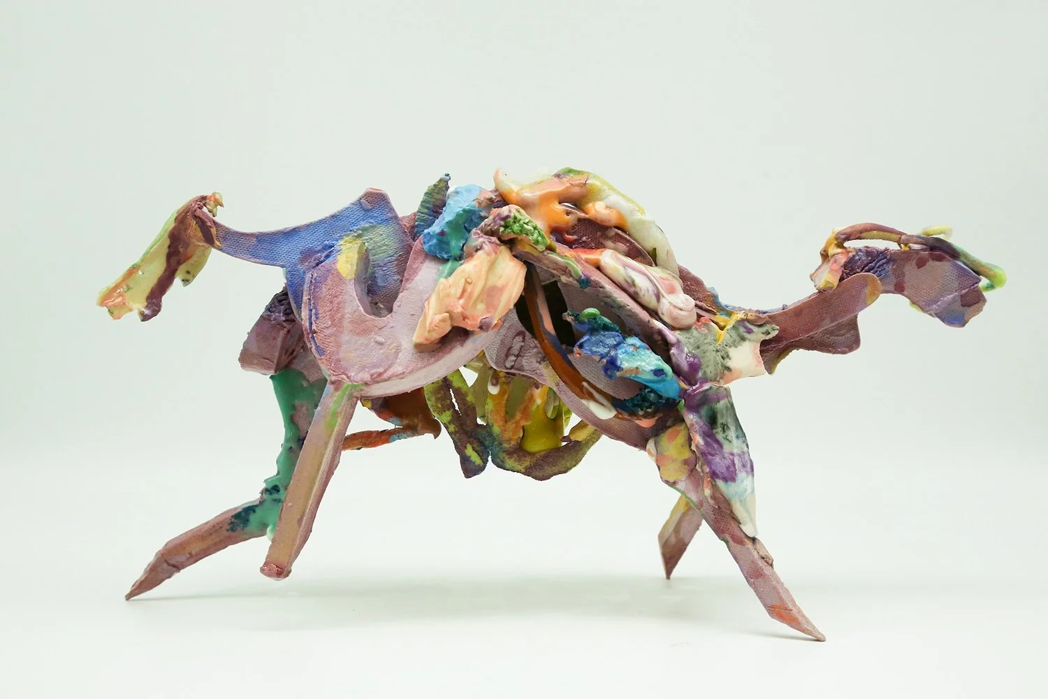 Seowoo Choi “C3”, clay, glaze, 14” x 6” x 8”, 2026, $450 