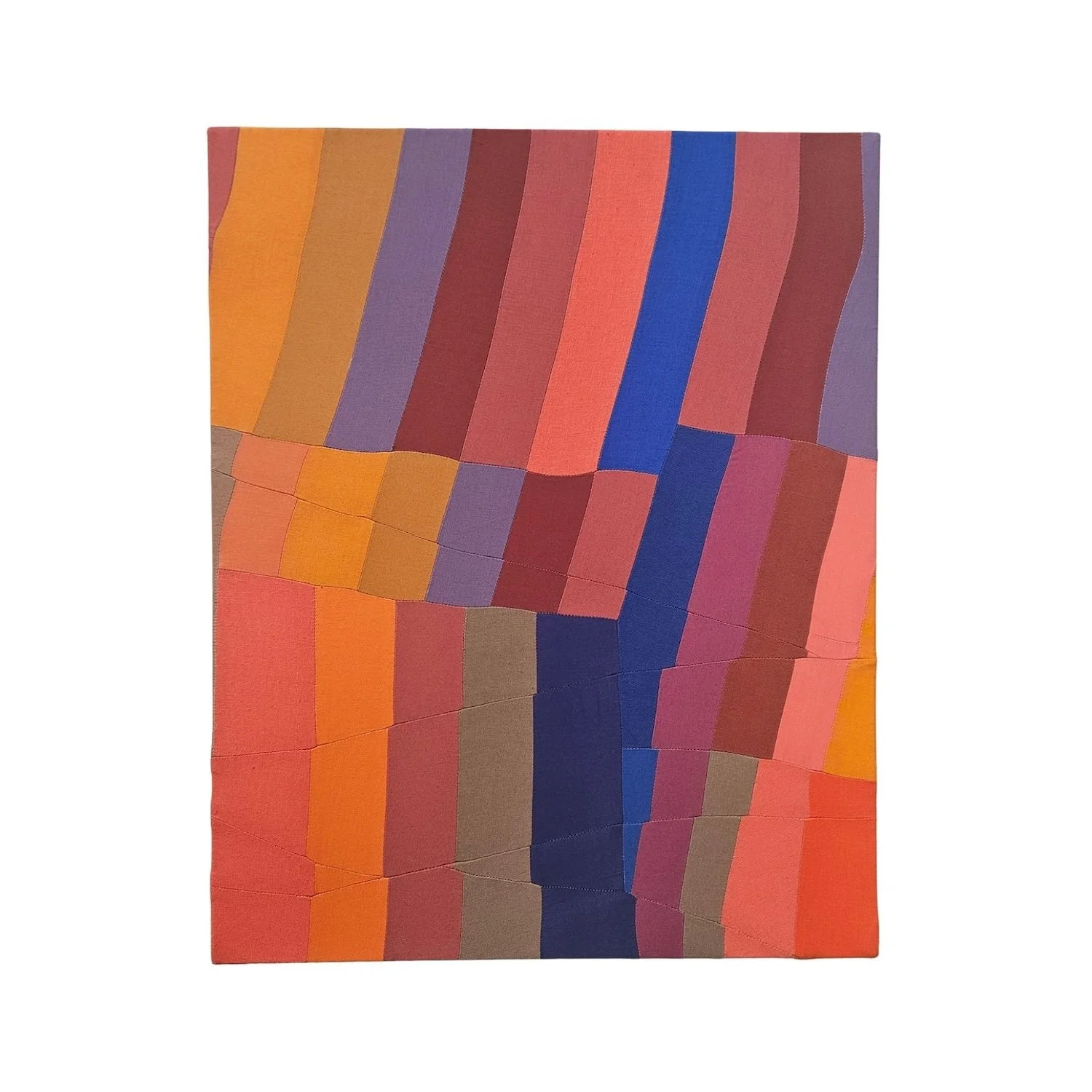 Ali Homan "Agreements", cotton stretched over wooden frame, 20" x 16" x 1.5", 2026, $1,500