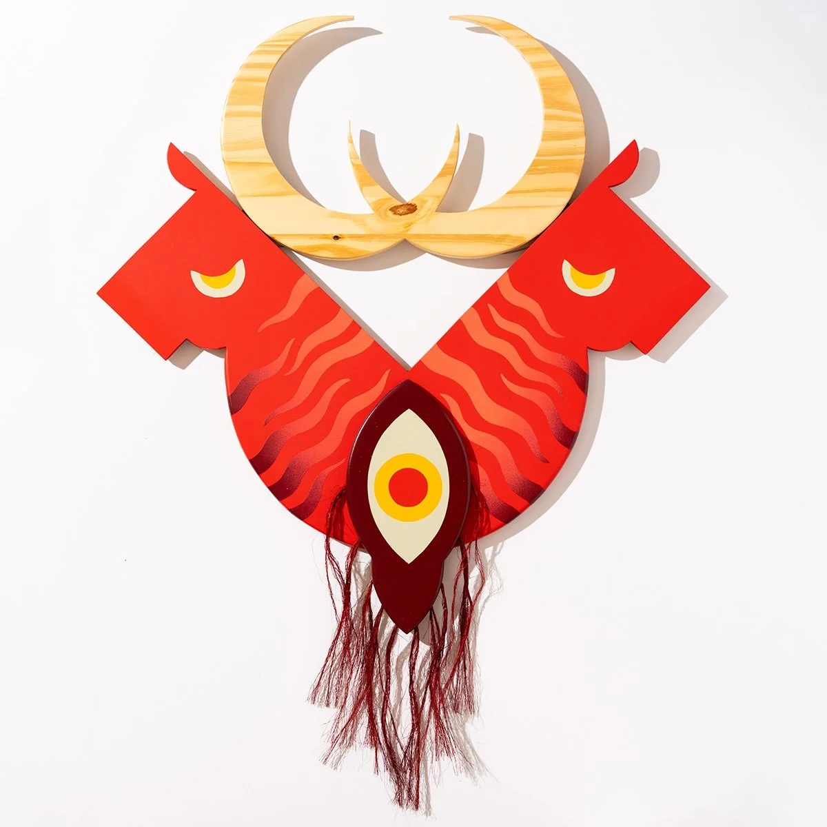 Adam du Shole "Khalkotauroi", mixed media, 48" x 36", 2025, $2,200
