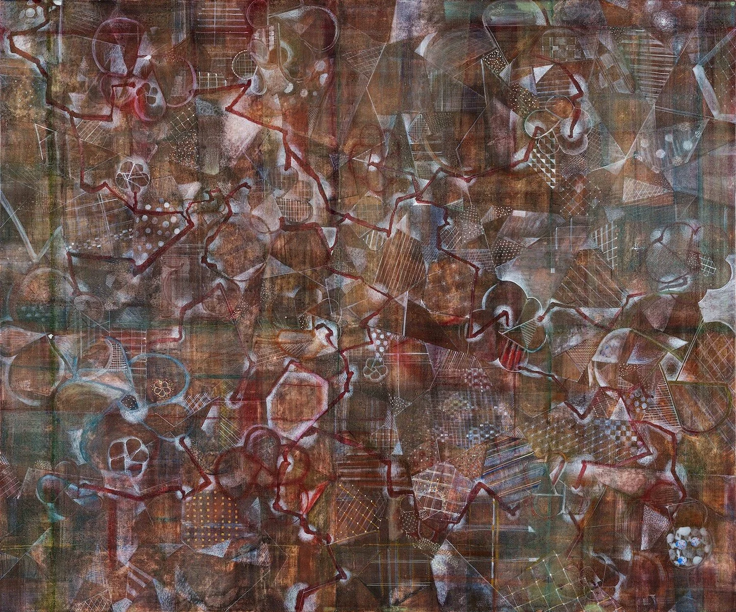 Xufei Qiao "Ice Plum", egg tempera on cradled panel, 120 x 100cm, 2024, NFS