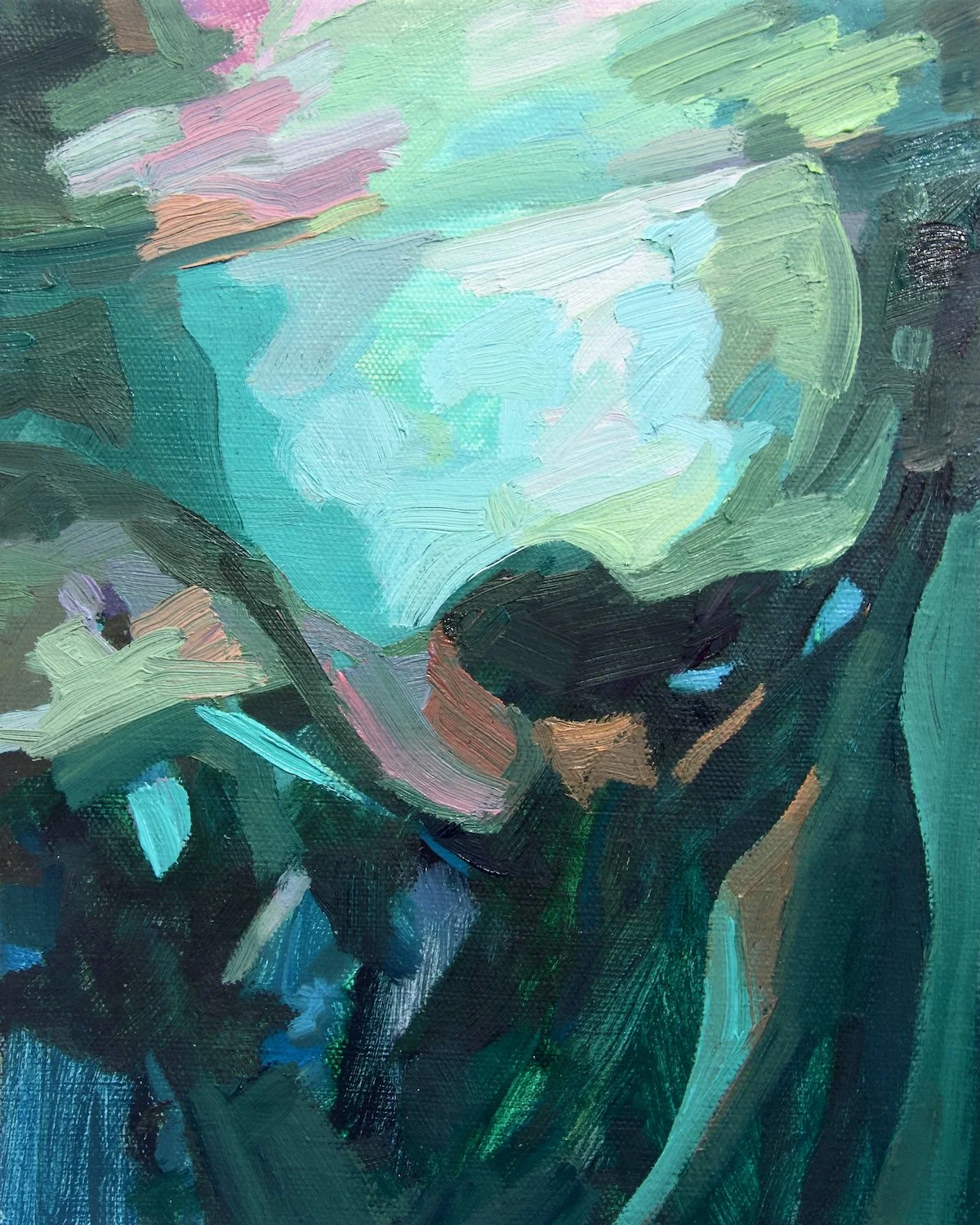 Jannell Turner “Circuitry”, oil on canvas, 10" x 8", 2020, $300