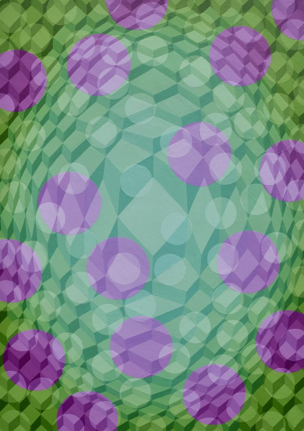 Maya May Jex "Scattered Spotlights", acrylic on wood, 60 x 42cm, 2025, £1,550