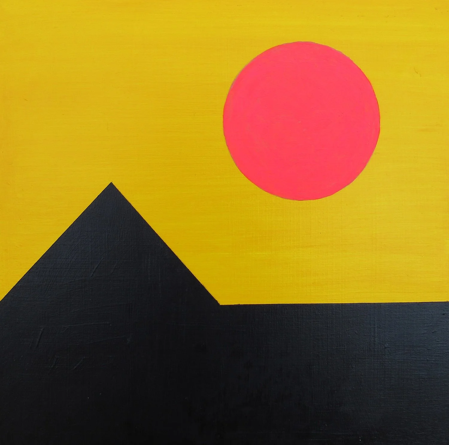 Diane Pribojan "Summer Haze", acrylic, 10" x 10", 2026, $150