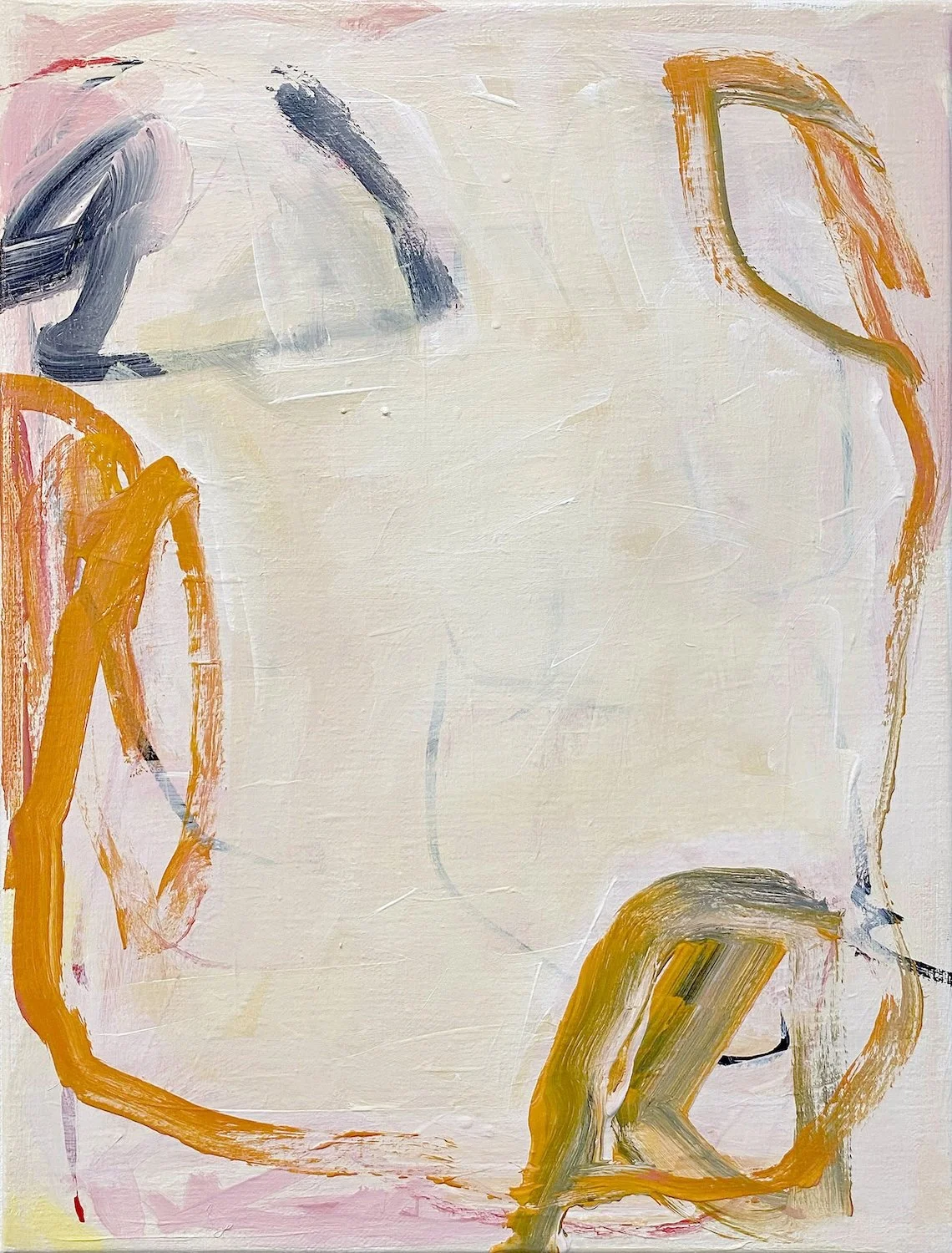 Laura_Basterra-Sanz" The Meaning of my Words, acrylic on canvas, 16" x 12", 2022, $1,200