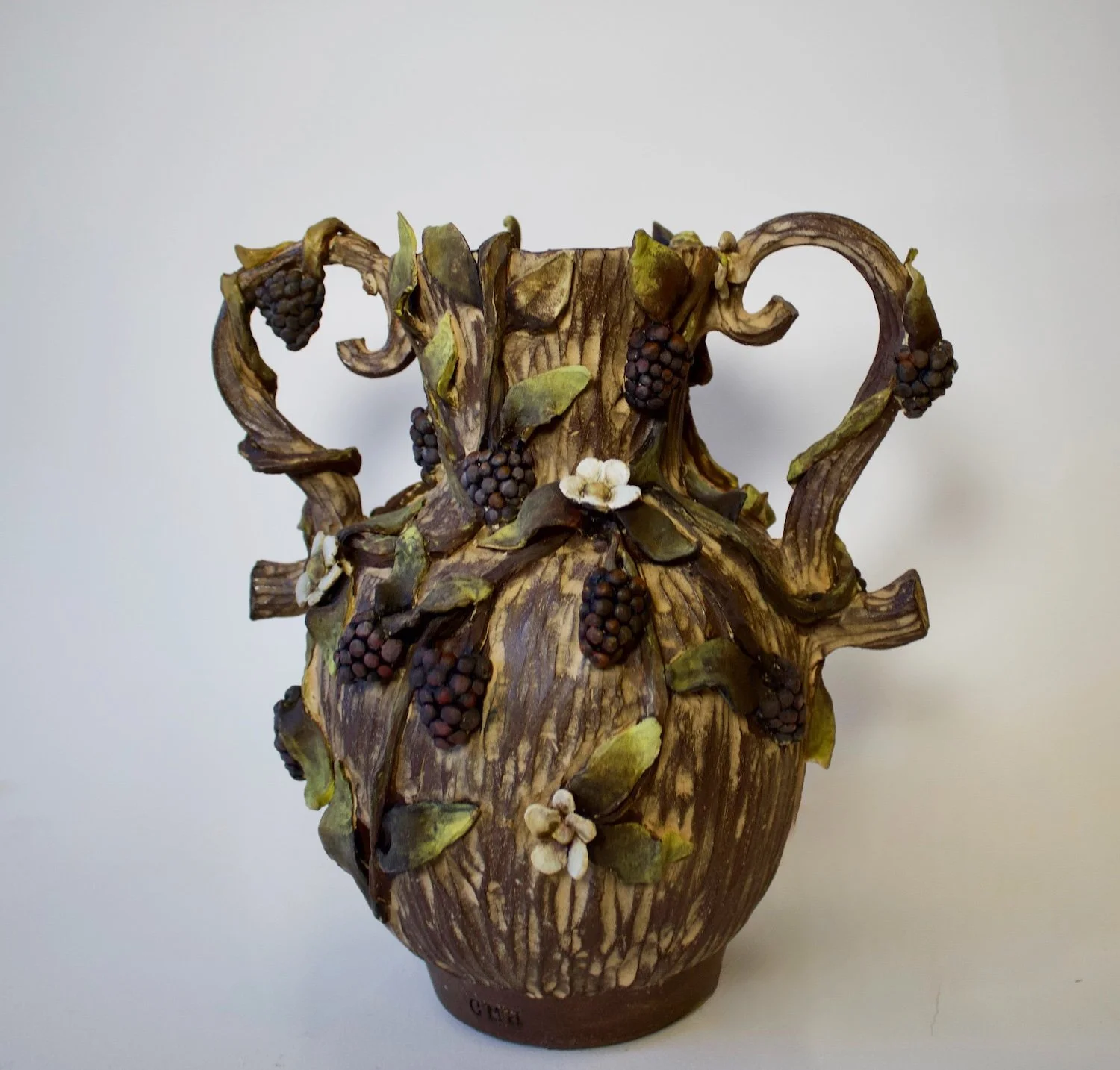 Chloe Hudspeth "Mora", ceramic, 14" x 10", 2024, $800