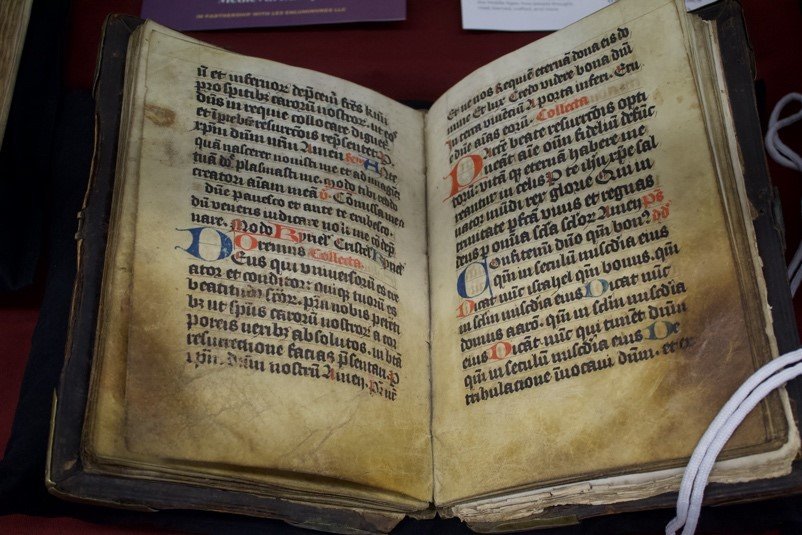 Fraser Library Exhibit Medieval Era Works