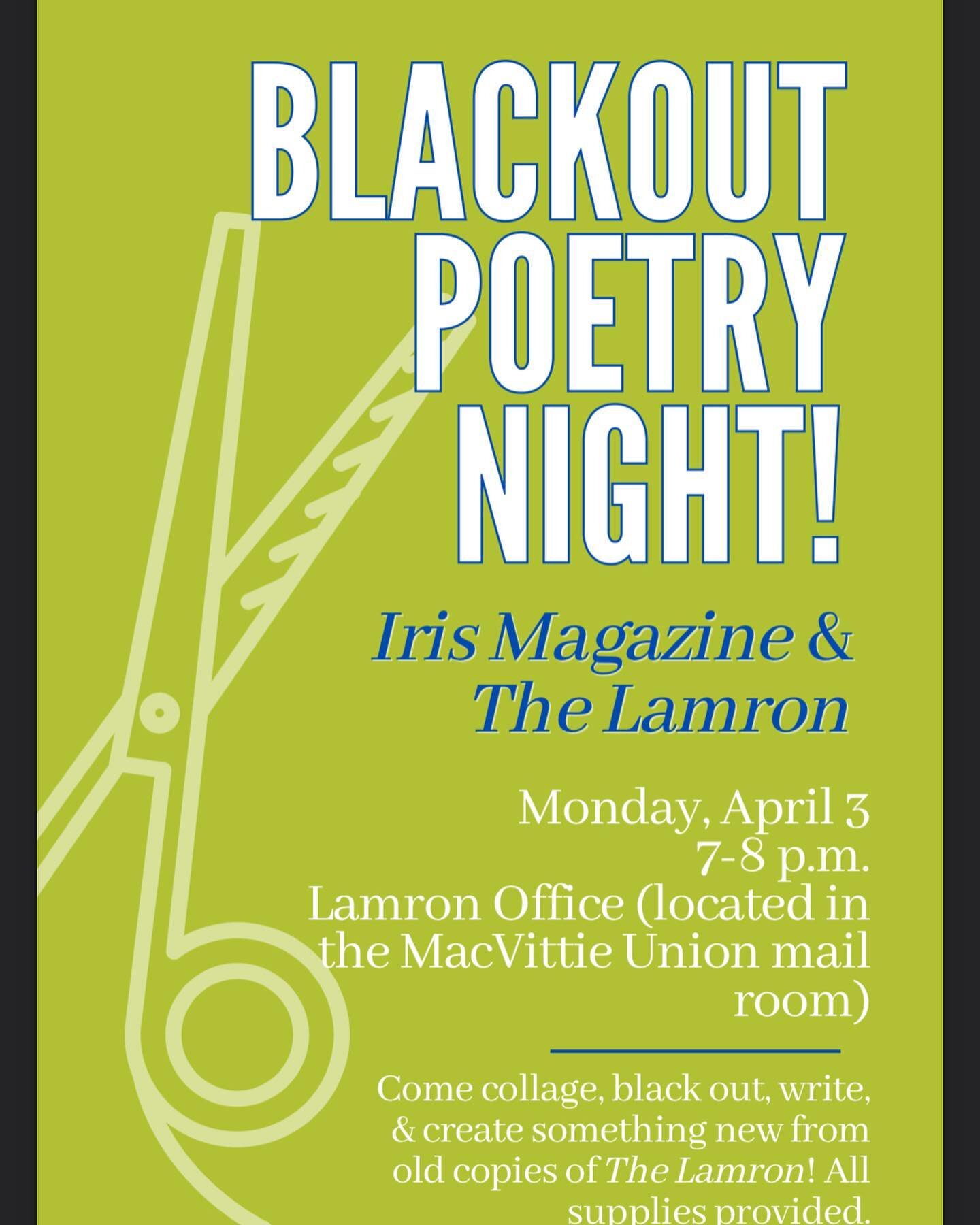 YES IT&rsquo;S TRUE! For the first time in years we are holding an event where you can come express yourself! 

@iirismaag will be there too! So come enjoy some relaxing time to collage and create with old Lamron Newspapers