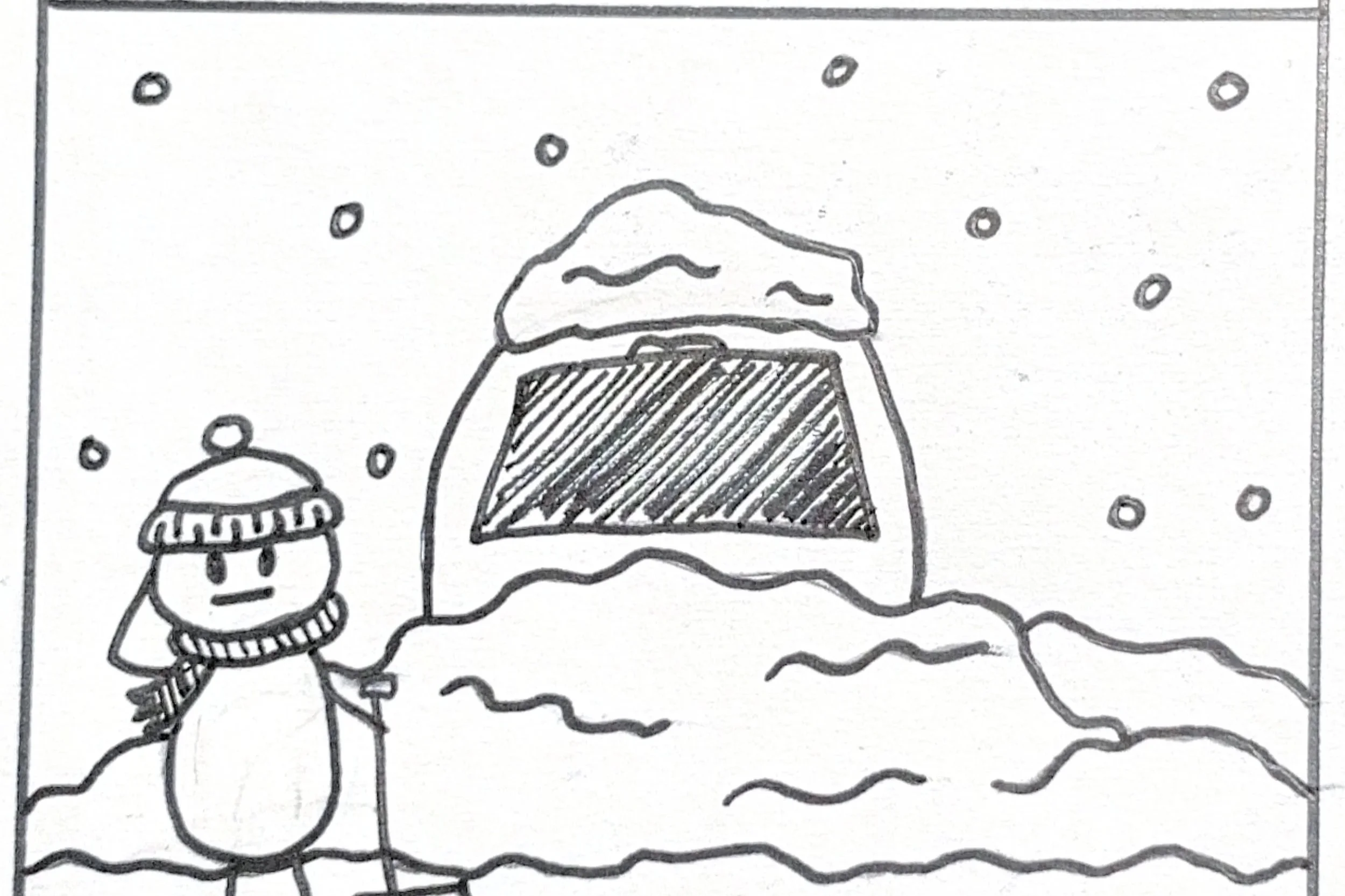 POV Our Cars After The Snow Storm