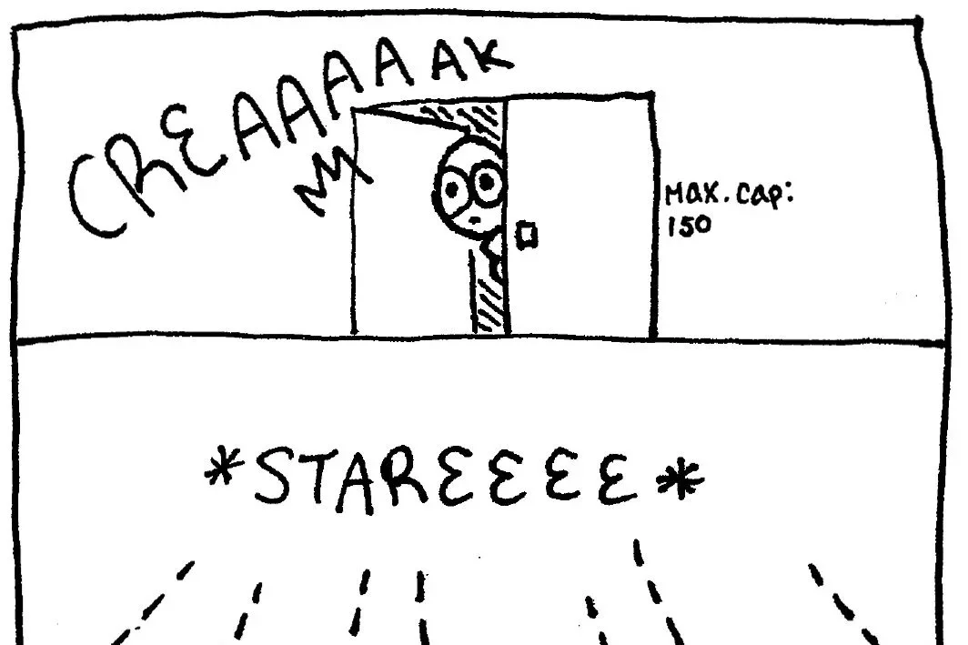 The Bigger the Lecture Hall The Louder the Door