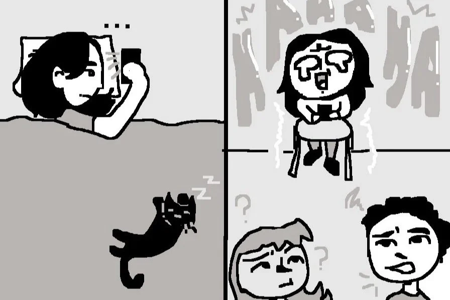 your phone at home vs. in public