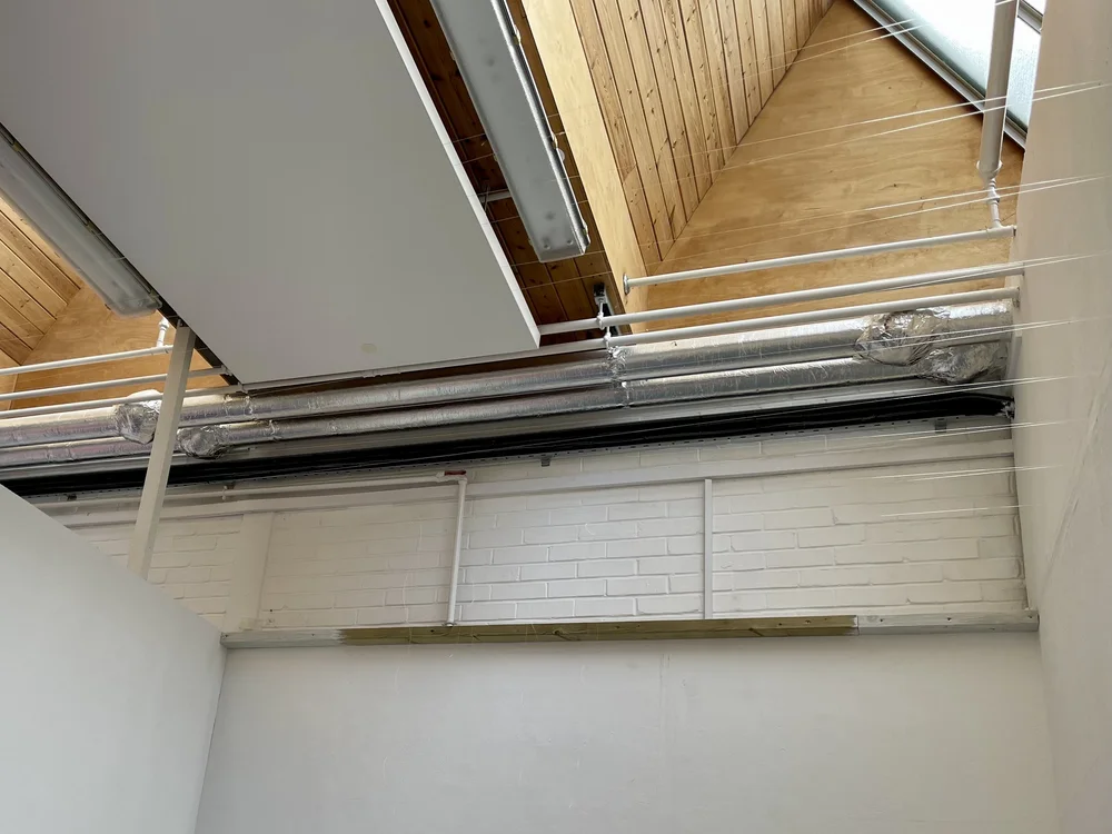 Fig 4. Fishing wire maps the space for A Field Guide to Leftover Matter 